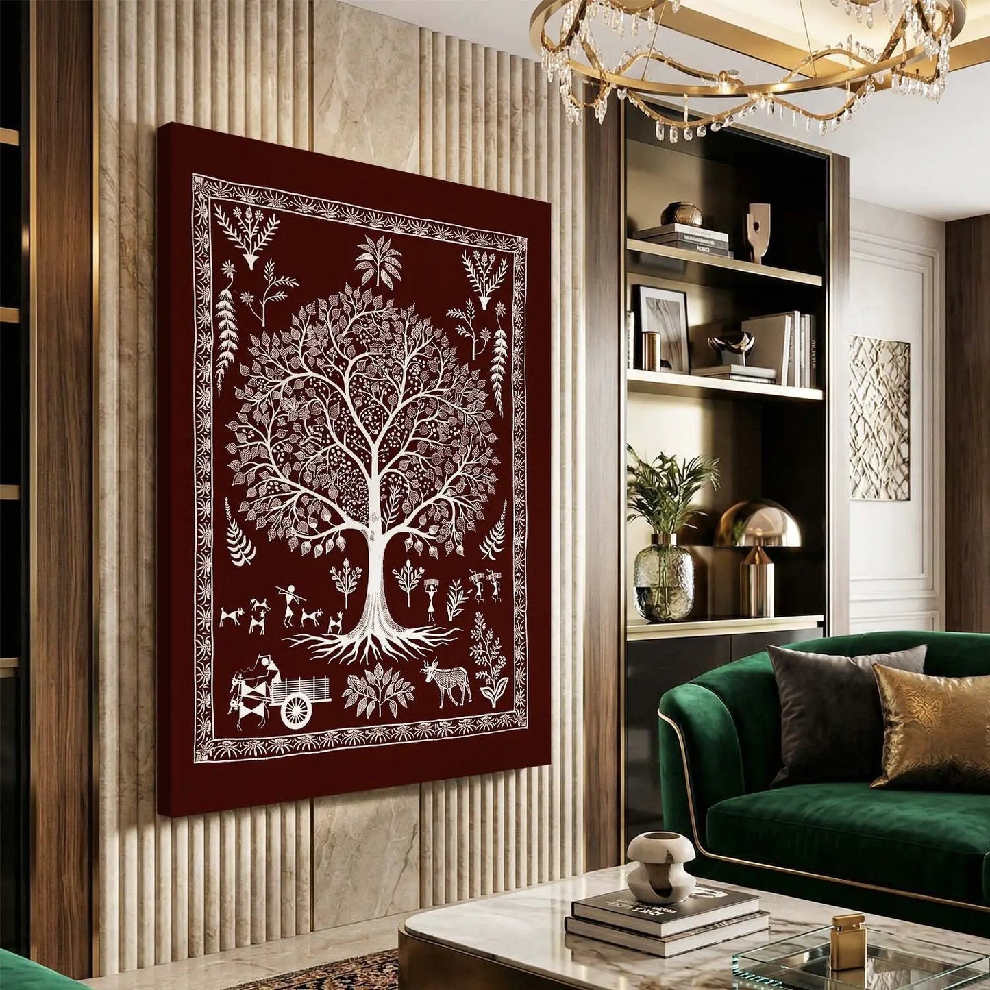 Warli Wall Art For Home Décor Canvas Painting Wall Décor