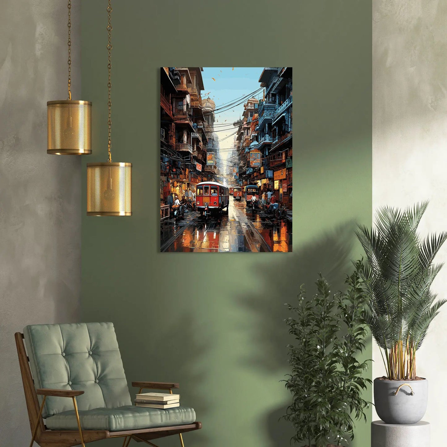 City Dreams: Evocative Urban Canvas Scenes-Kotart