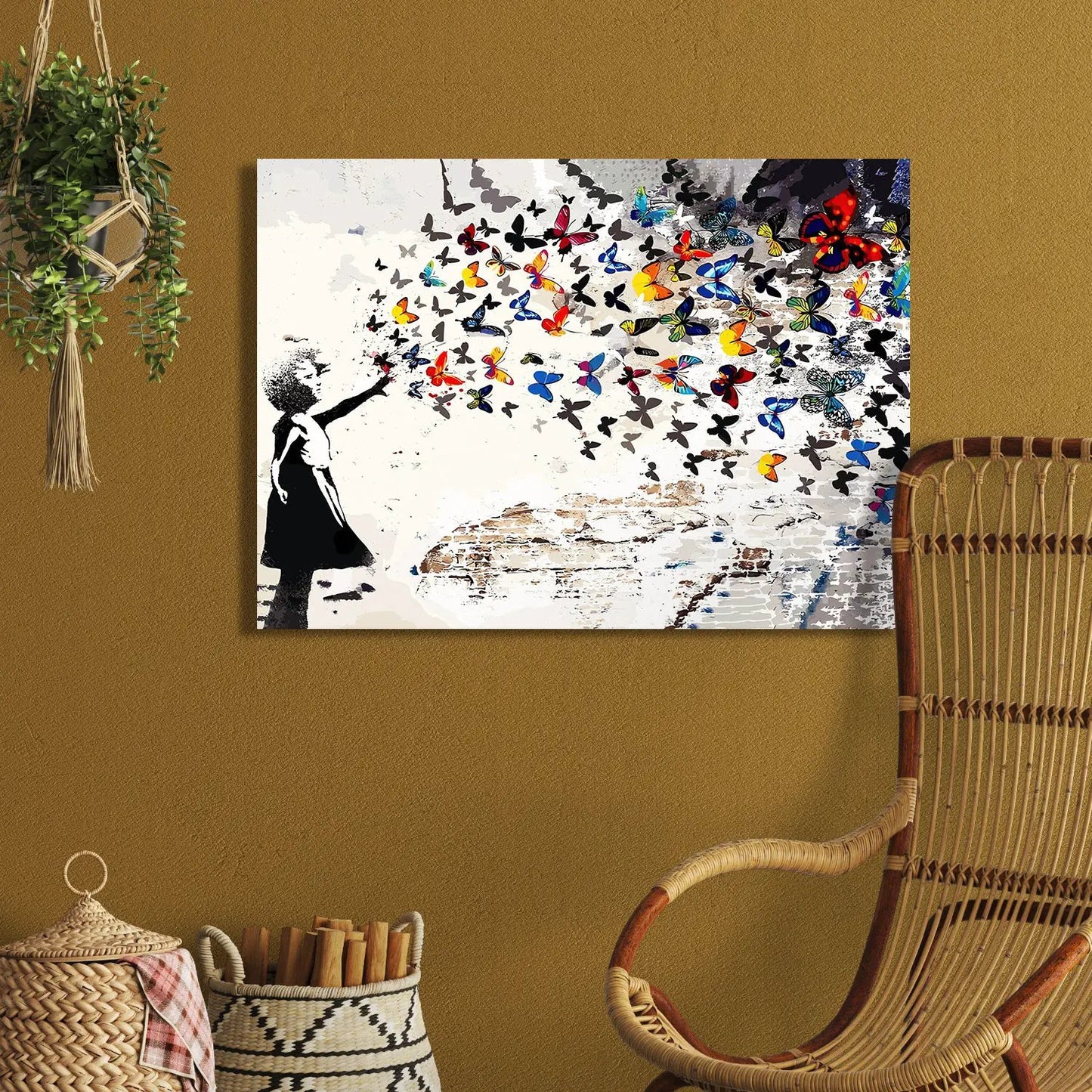 Vibrant Pop Art Canvas Painting-Kotart