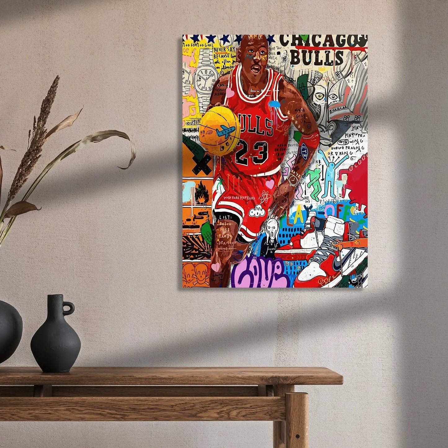 Michael Jordan Canvas Art - A Tribute to Basketball Greatness-Kotart