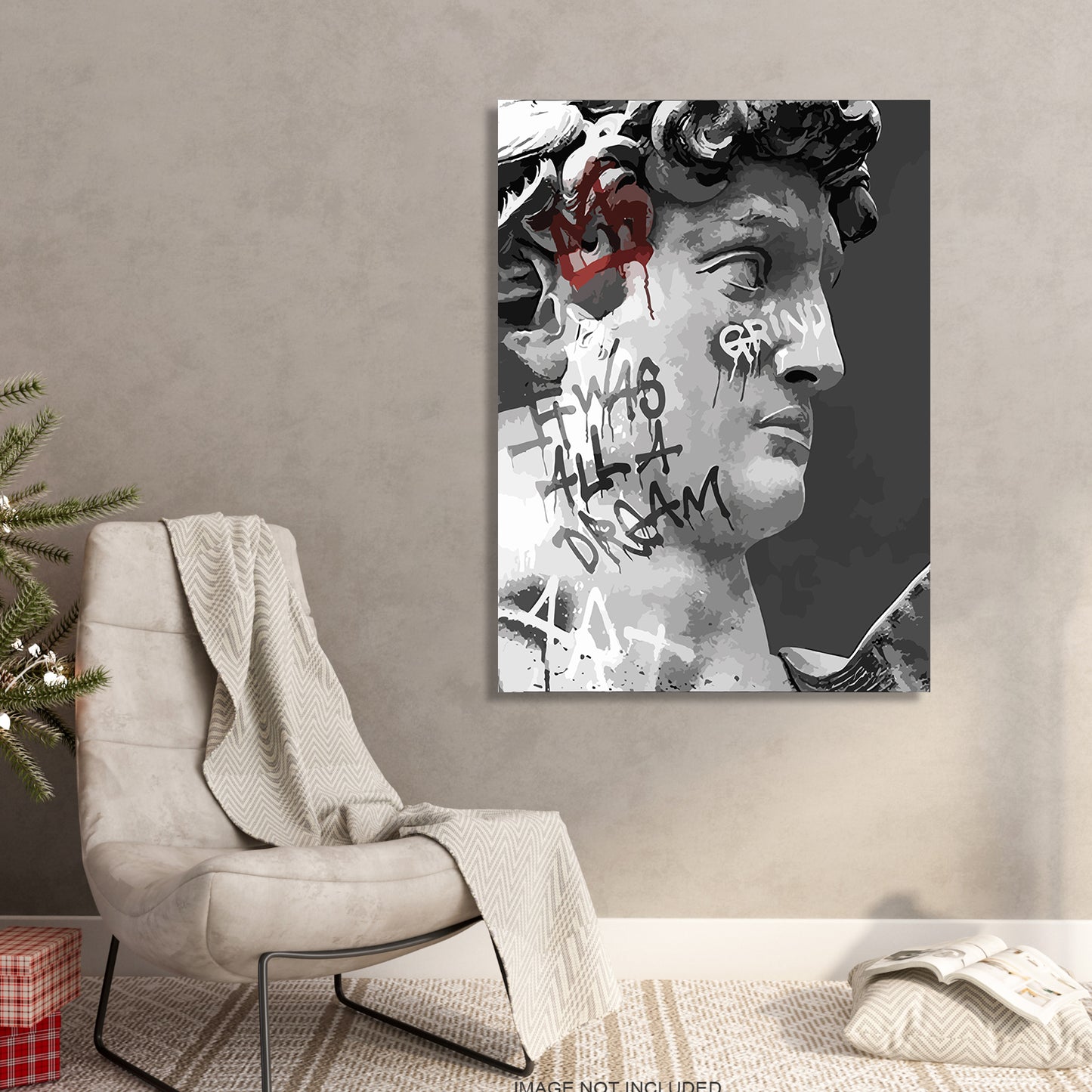 Modern Figurative Art Canvas Painting - Elegance in Modern Form-Kotart