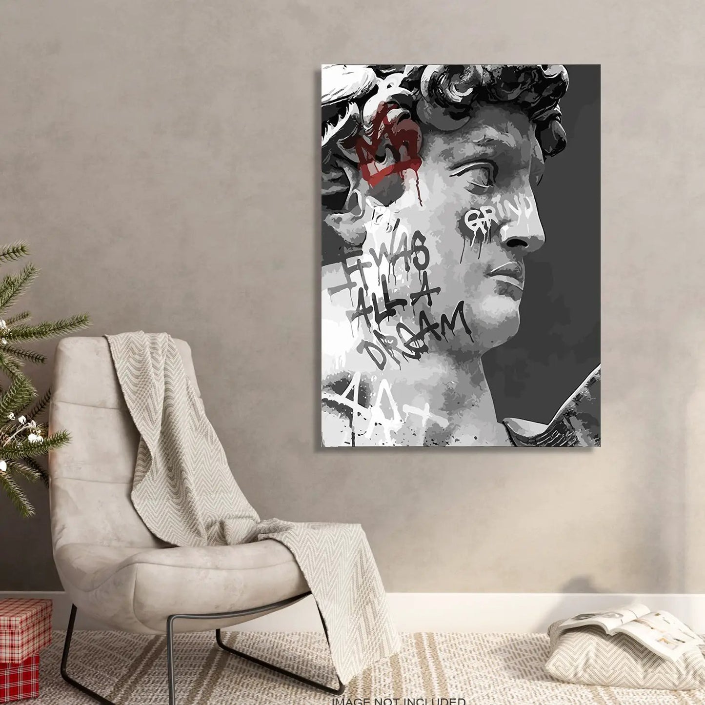 Modern Figurative Art Canvas Painting - Elegance in Modern Form-Kotart
