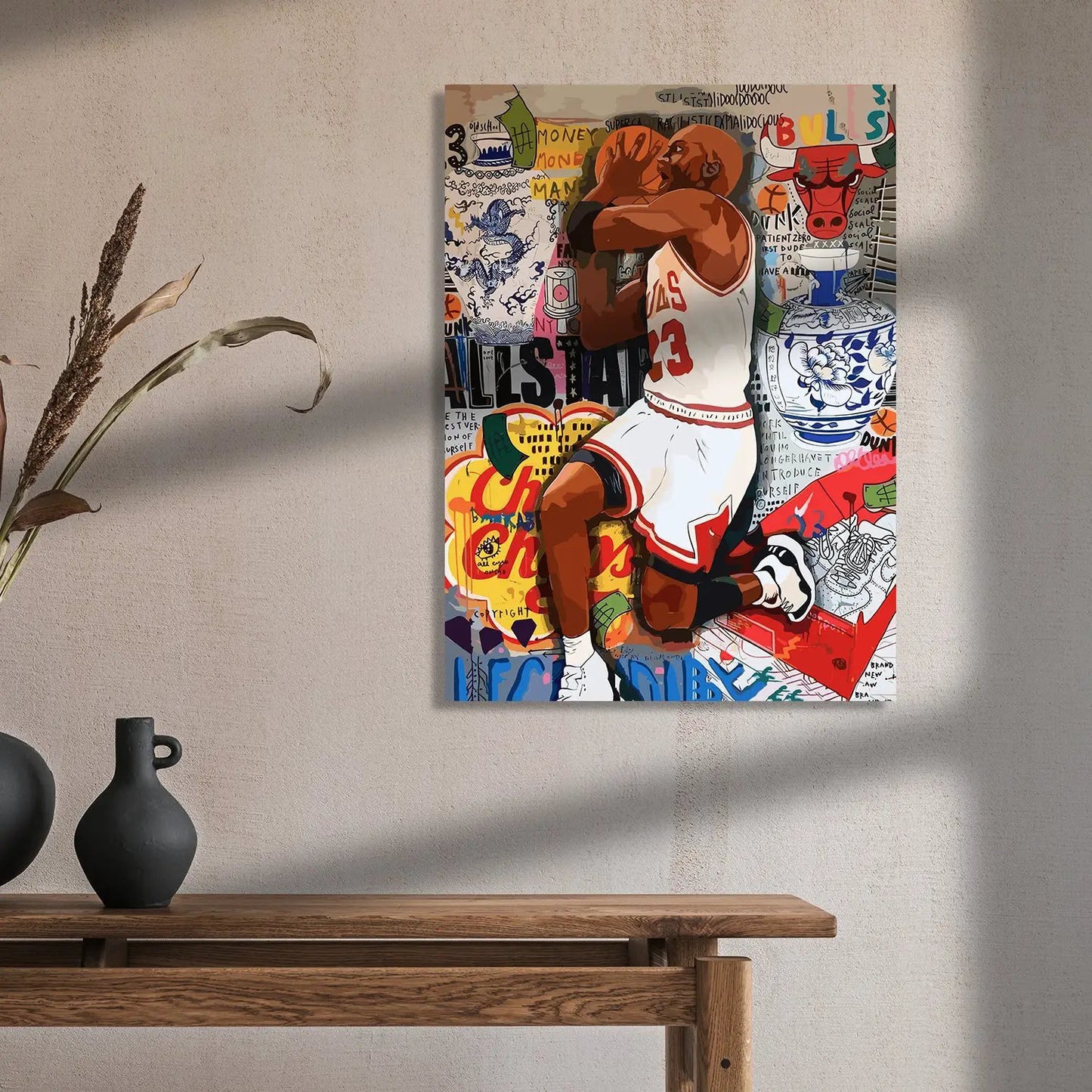 Basket Bowl Player Michael Jordan Canvas Painting-Kotart