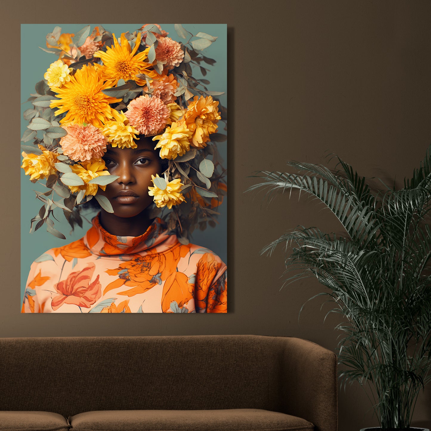 Floral Dreams: Surreal Nature-Inspired Canvas Art Print