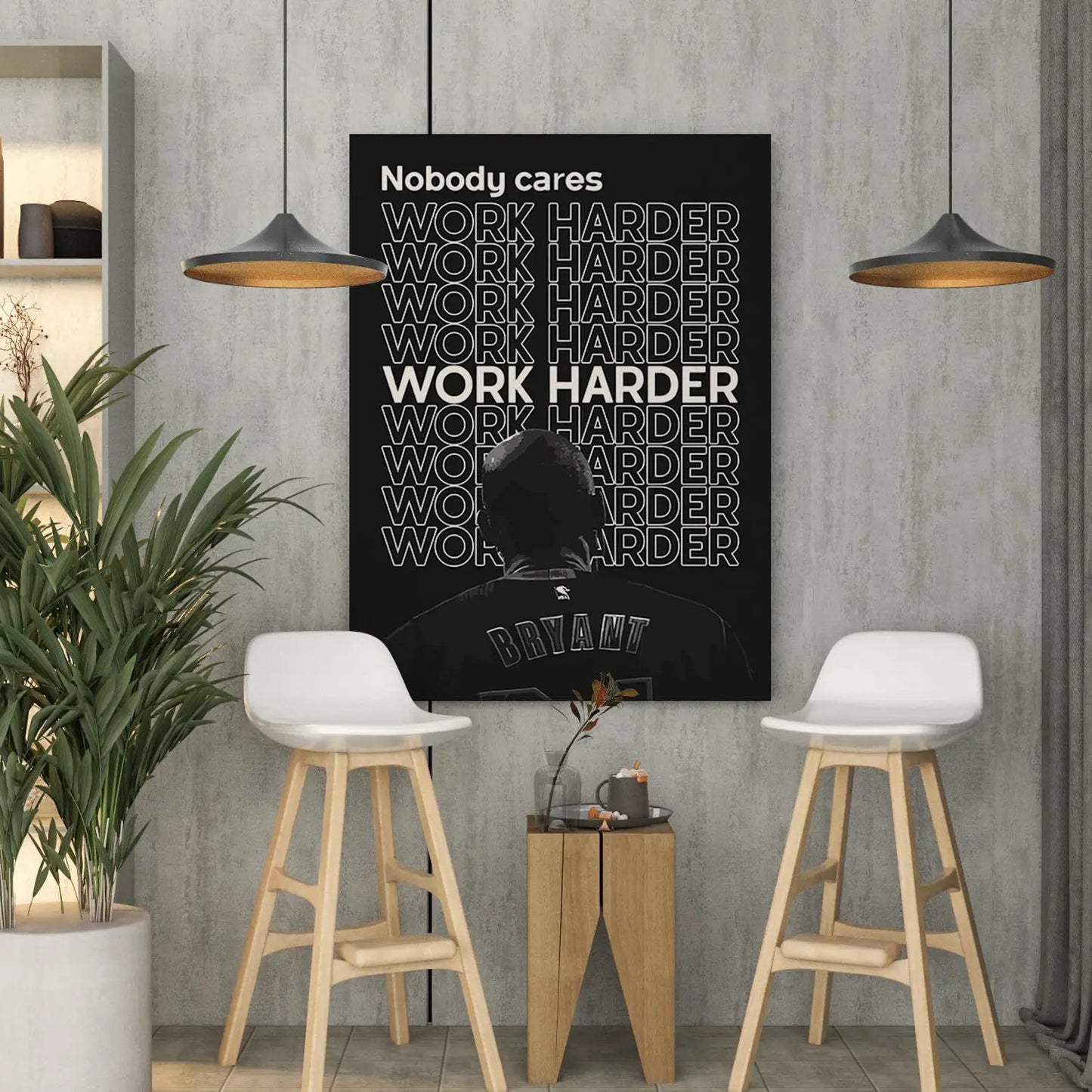 Motivational Canvas Art Print Featuring Kobe Bryant