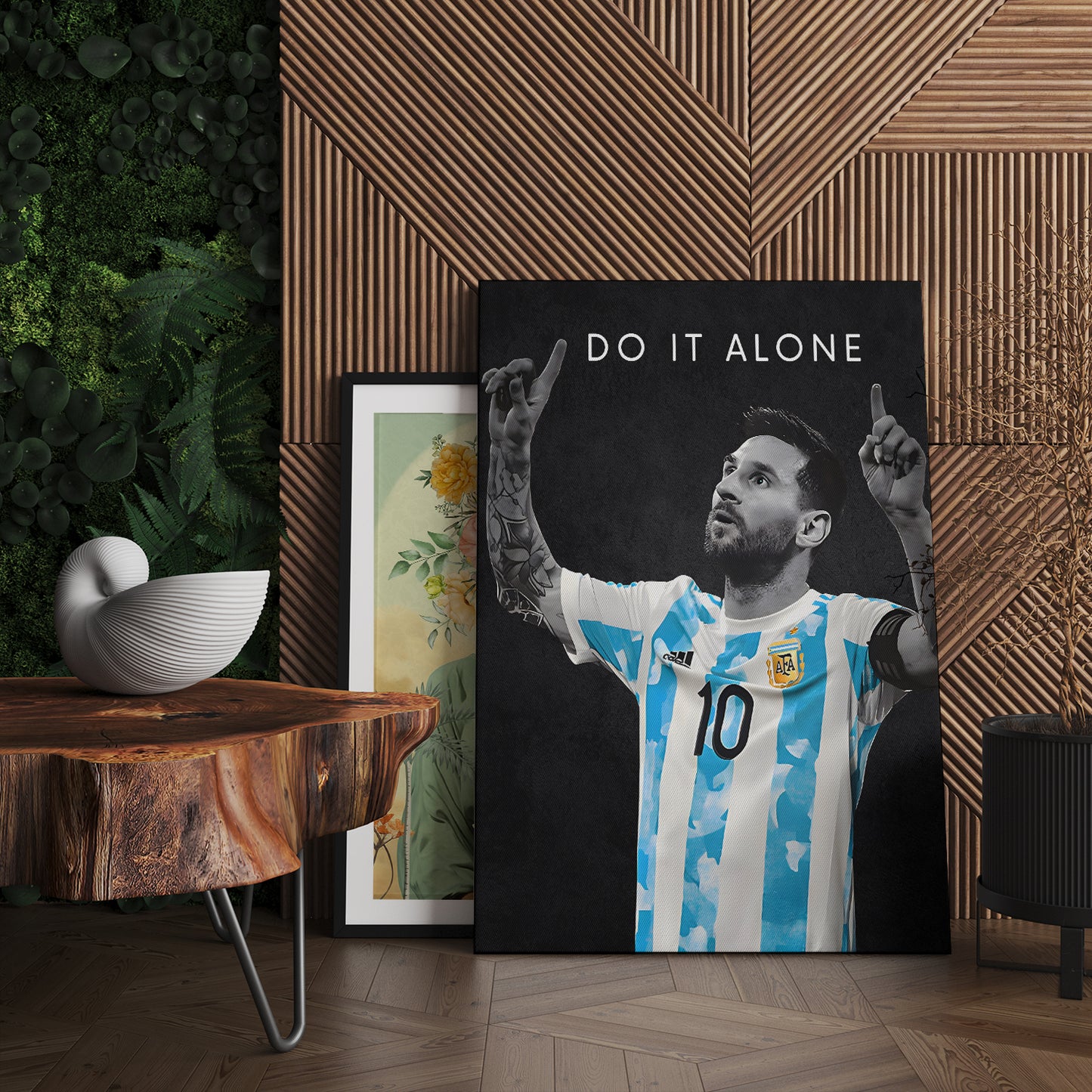 Lionel Messi Inspirational Canvas Art Print - Motivational Wall Art Collection