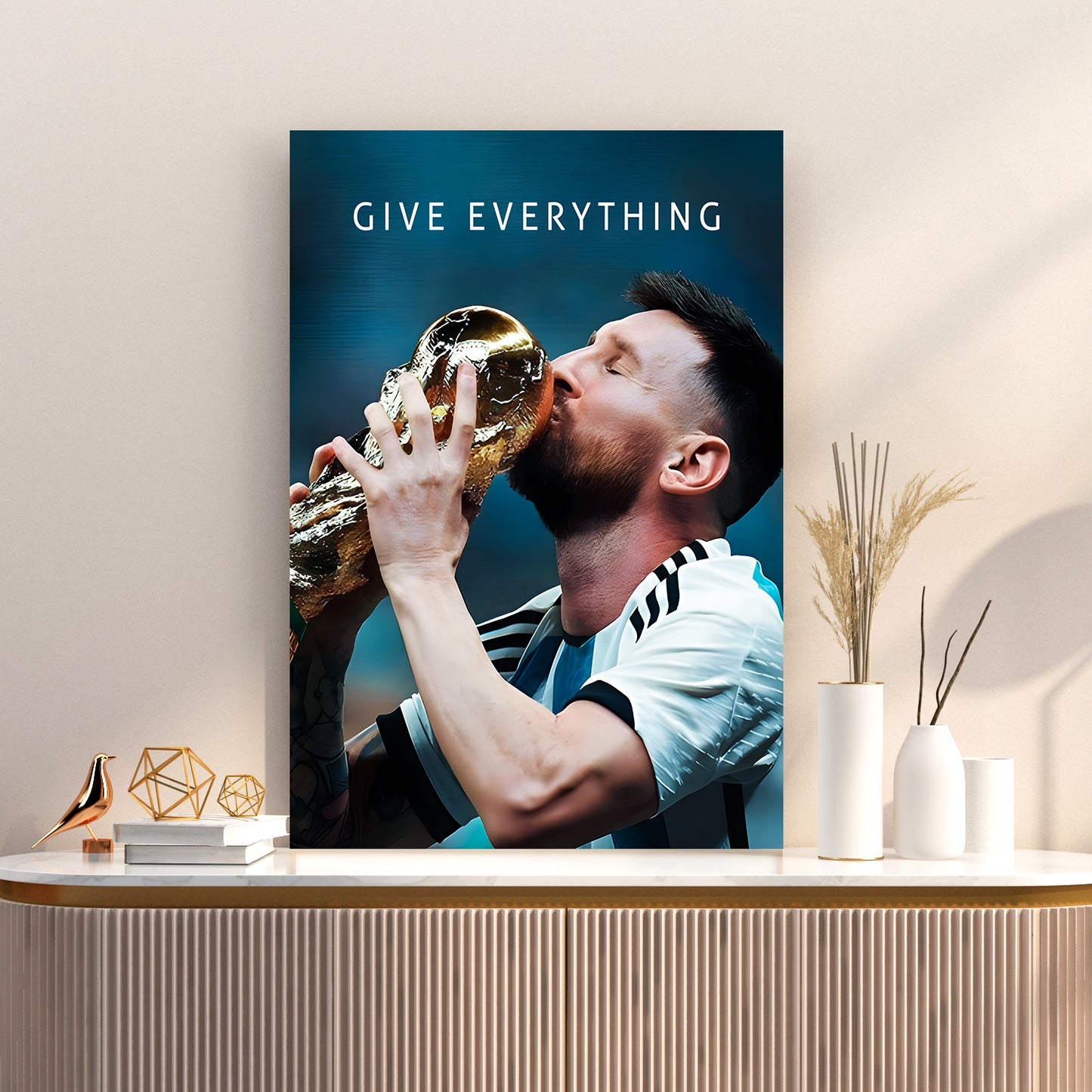 Lionel Messi Inspirational Canvas Art Print - Motivational Wall Art Collection