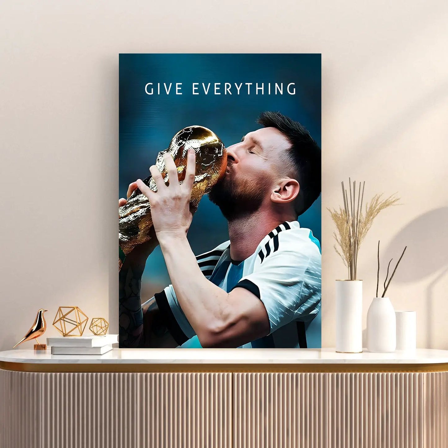 Lionel Messi Inspirational Canvas Art Print - Motivational Wall Art Collection