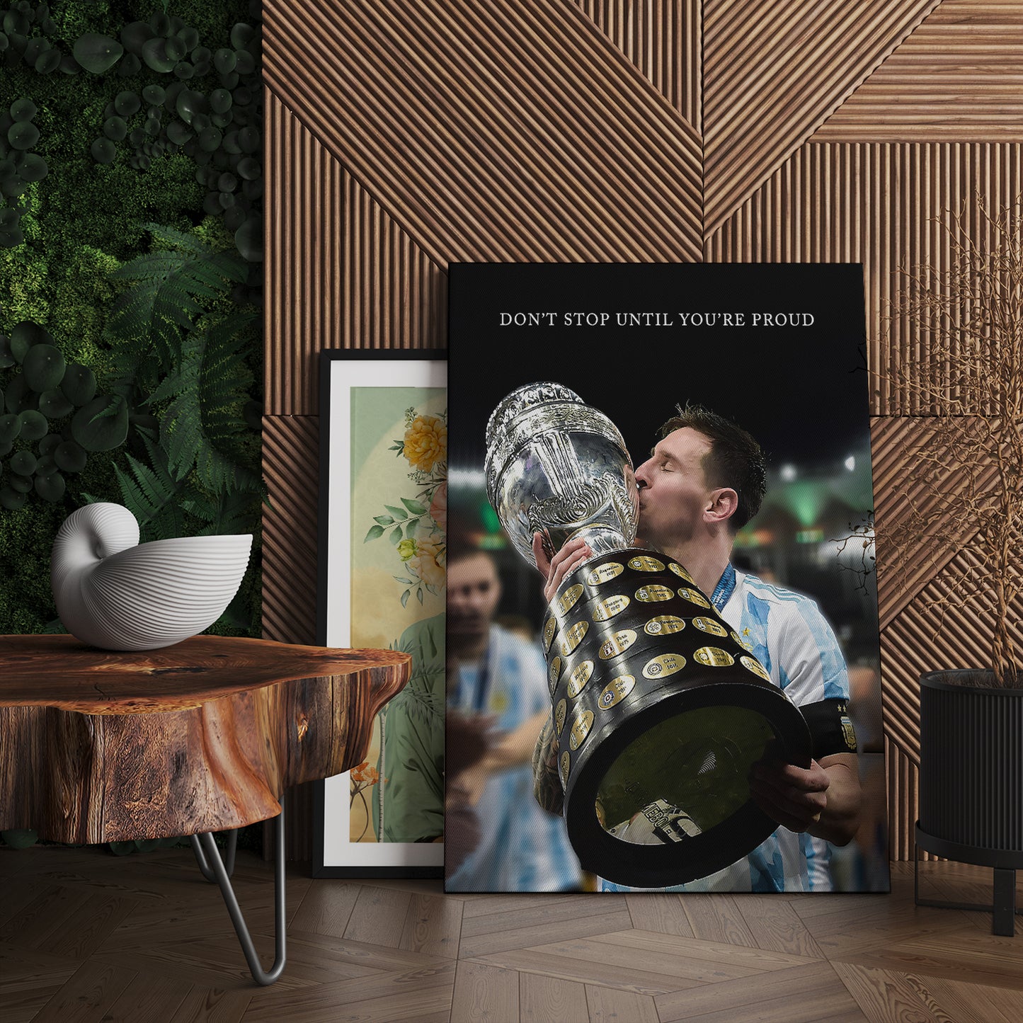 Lionel Messi Inspirational Canvas Art Print - Motivational Wall Art Collection