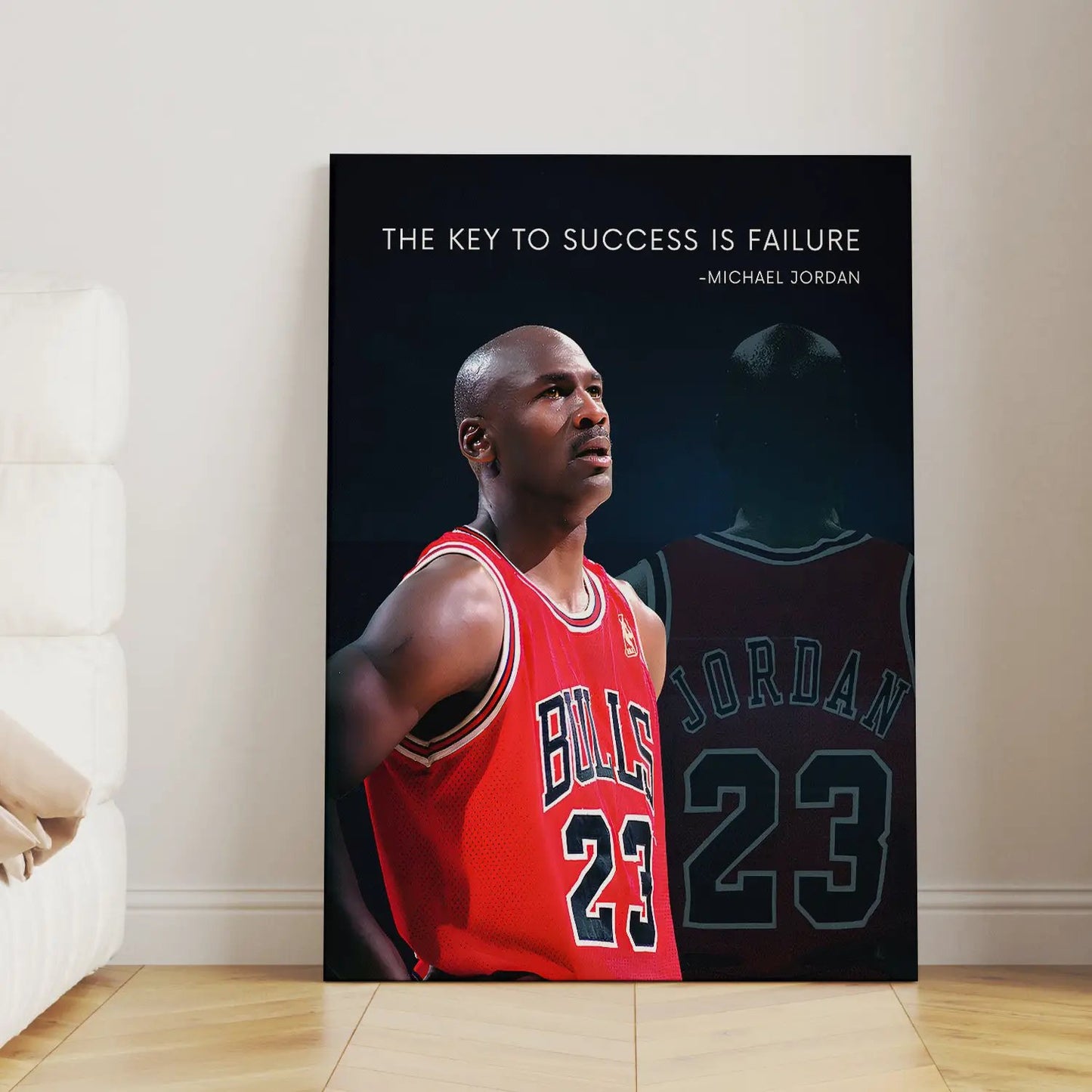 Michael Jordan #23 Canvas: Inspirational Quote Artwork