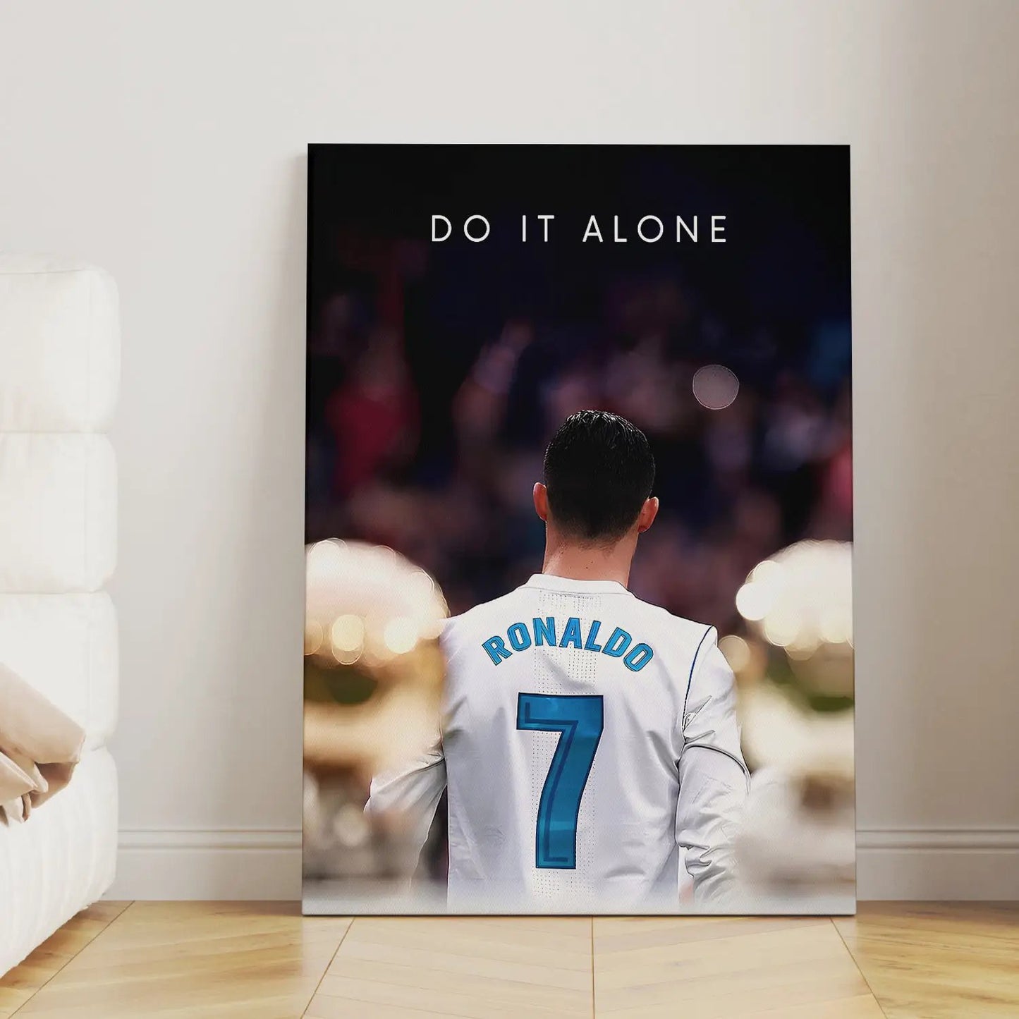 Cristiano Ronaldo Canvas Art Print : Football Legend's Motivational Artwork