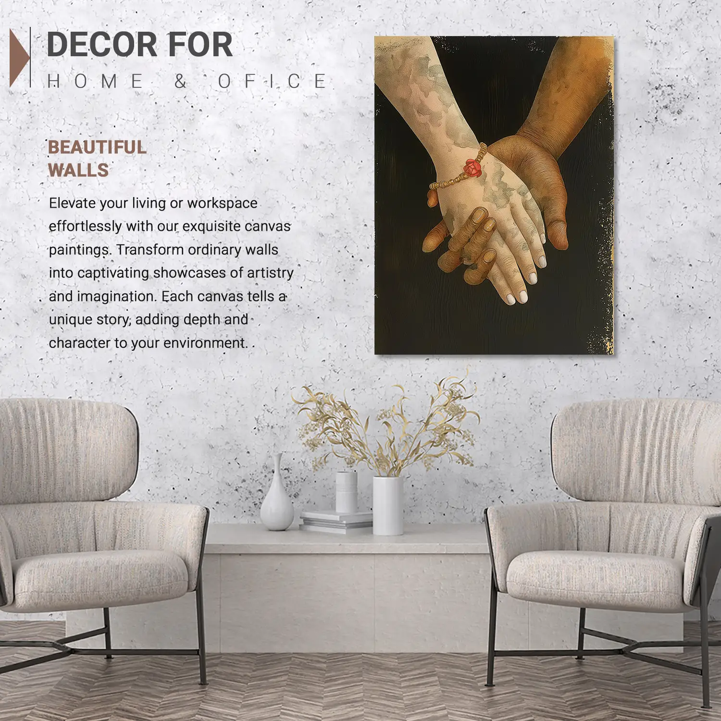 Couple Wall Canvas For Home Decor, Decorative Canvas