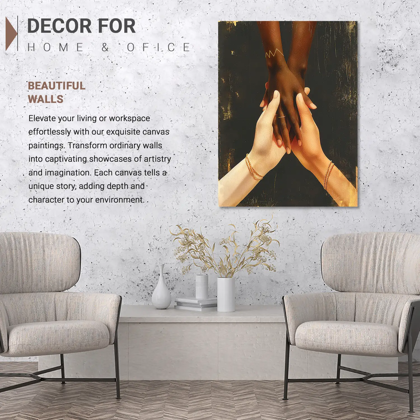 Couple Wall Canvas For Home Decor, Decorative Canvas