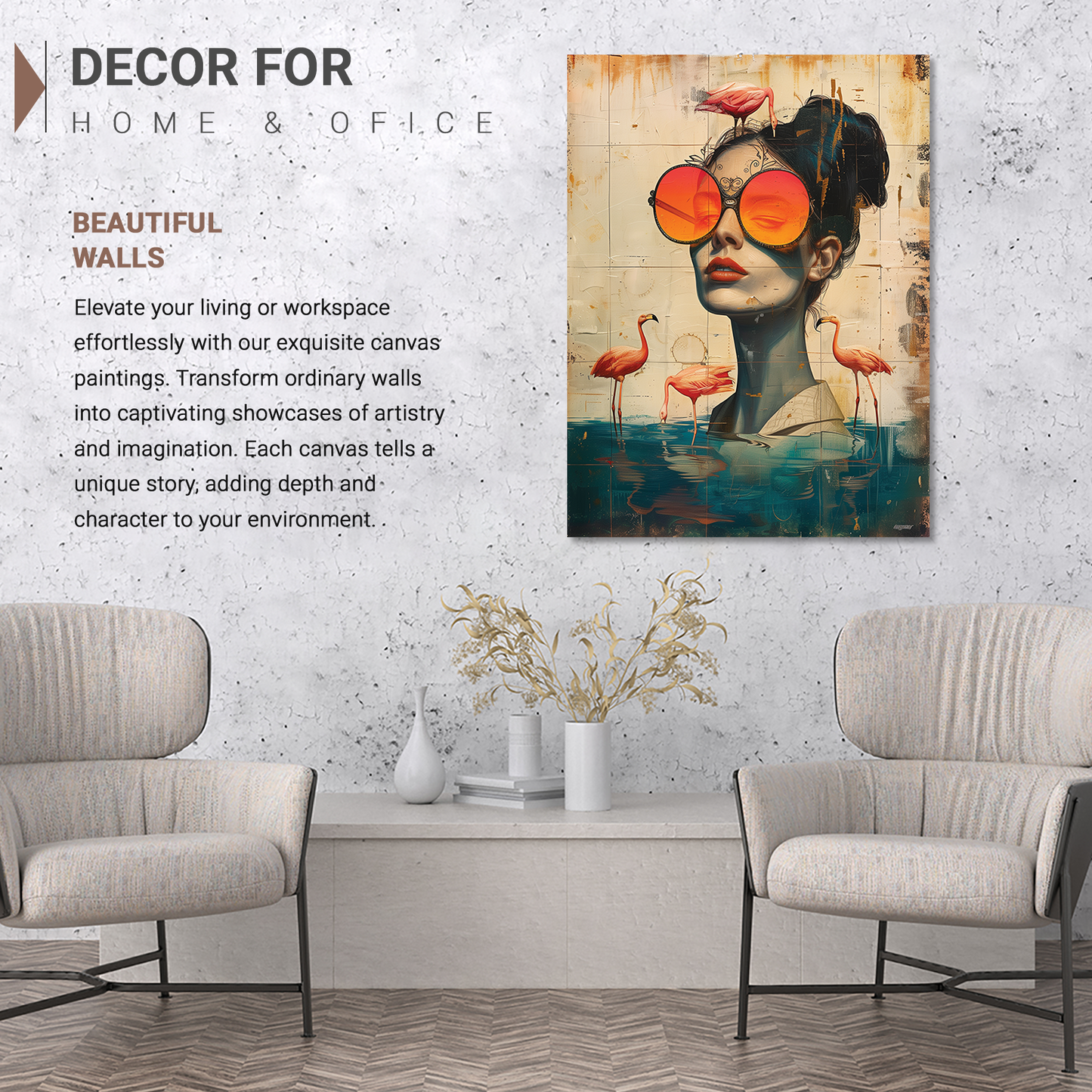 Women Modern Wall Art For Wall Hanging Canvas, Home Decor Wall Canvas