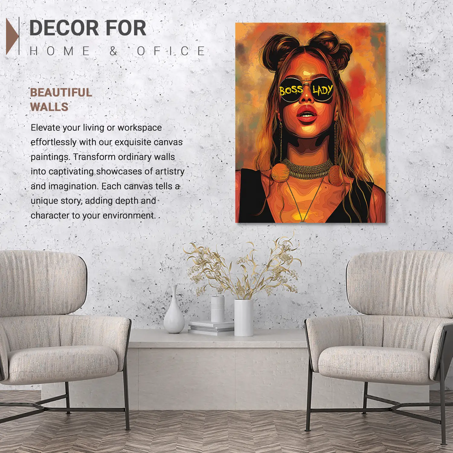 Women Modern Wall Art For Wall Hanging Canvas, Home Decor Wall Canvas