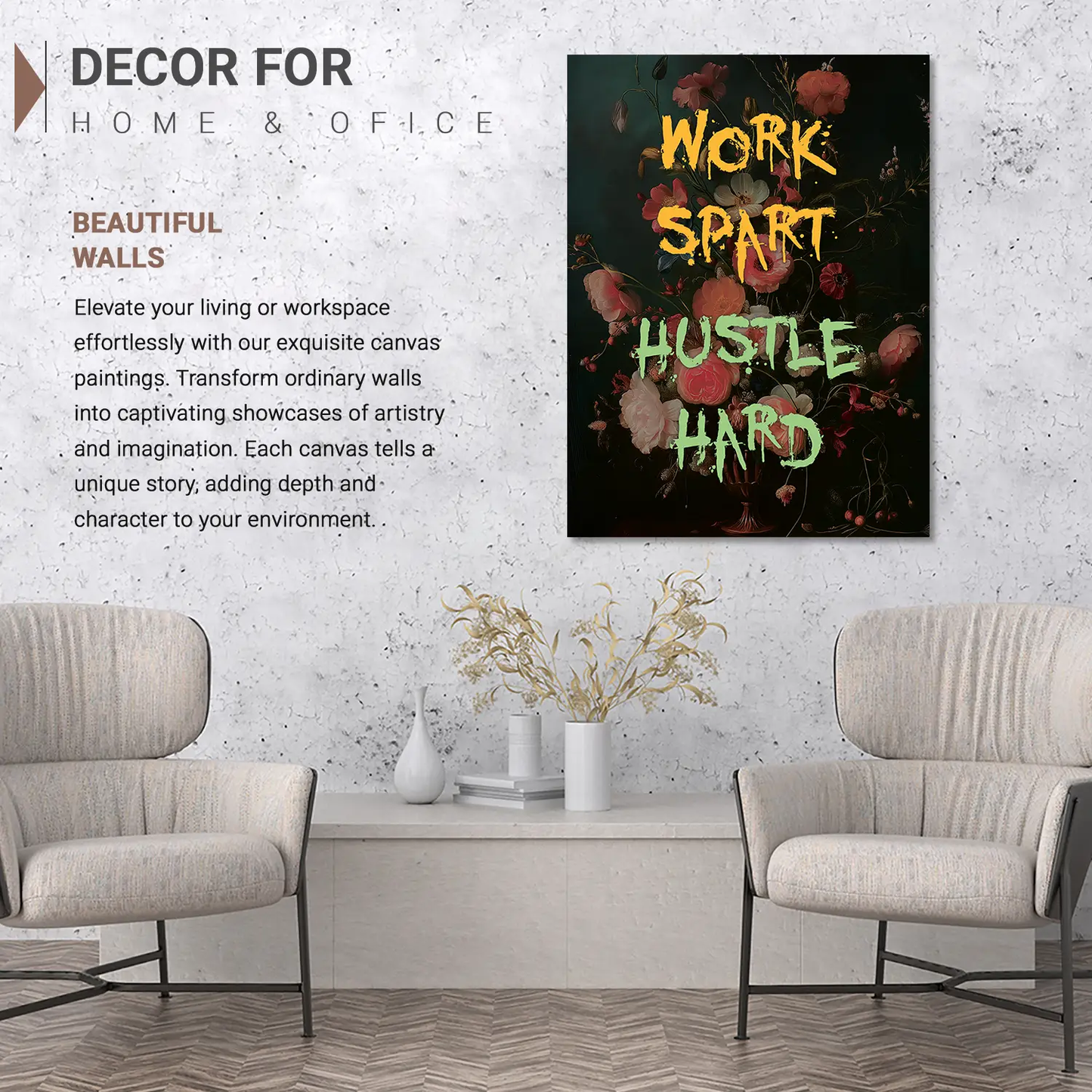 Quotes Wall Art For Wall Hanging Canvas, Home Decor Wall Canvas