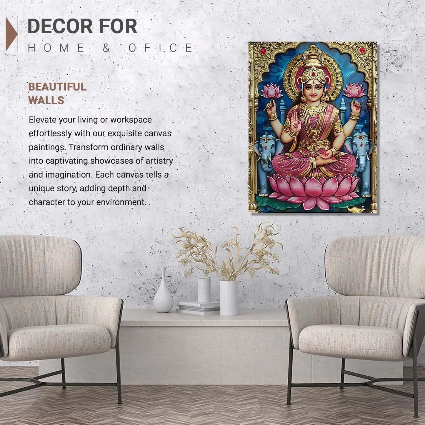 Tanjore Wall Art For Home Décor Canvas Painting Wall Décor