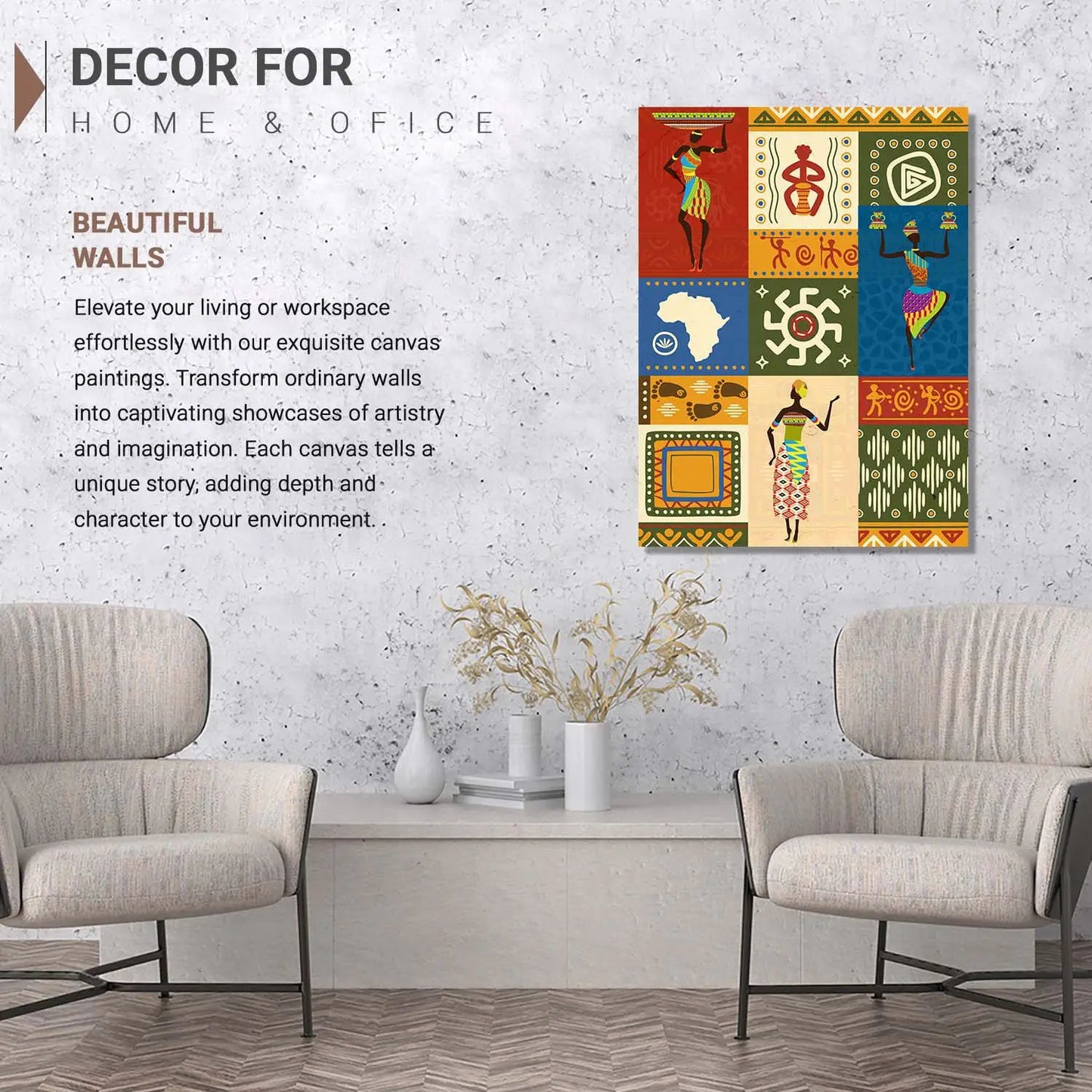 Warli Wall Art For Home Décor Canvas Painting Wall Décor