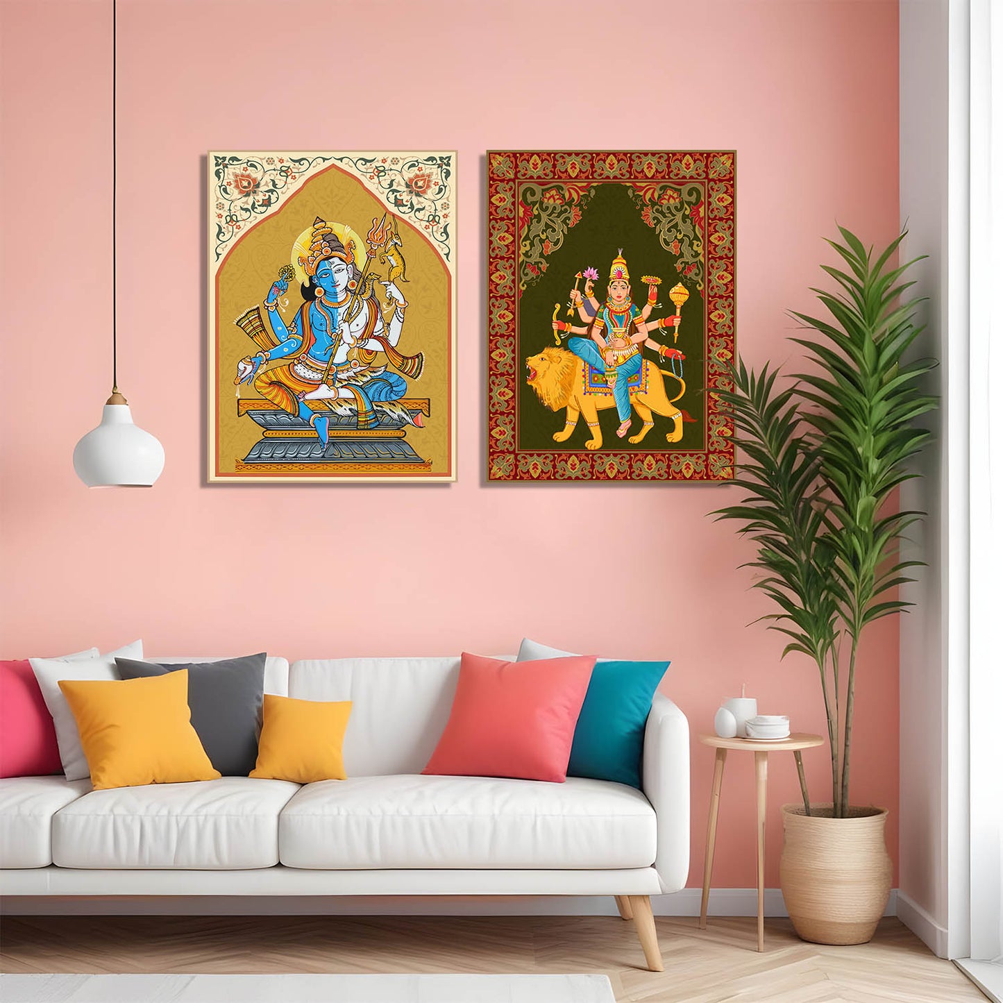 Traditional Indian Pattachitra Art Canvas Prints For Home Decor Wall Decor