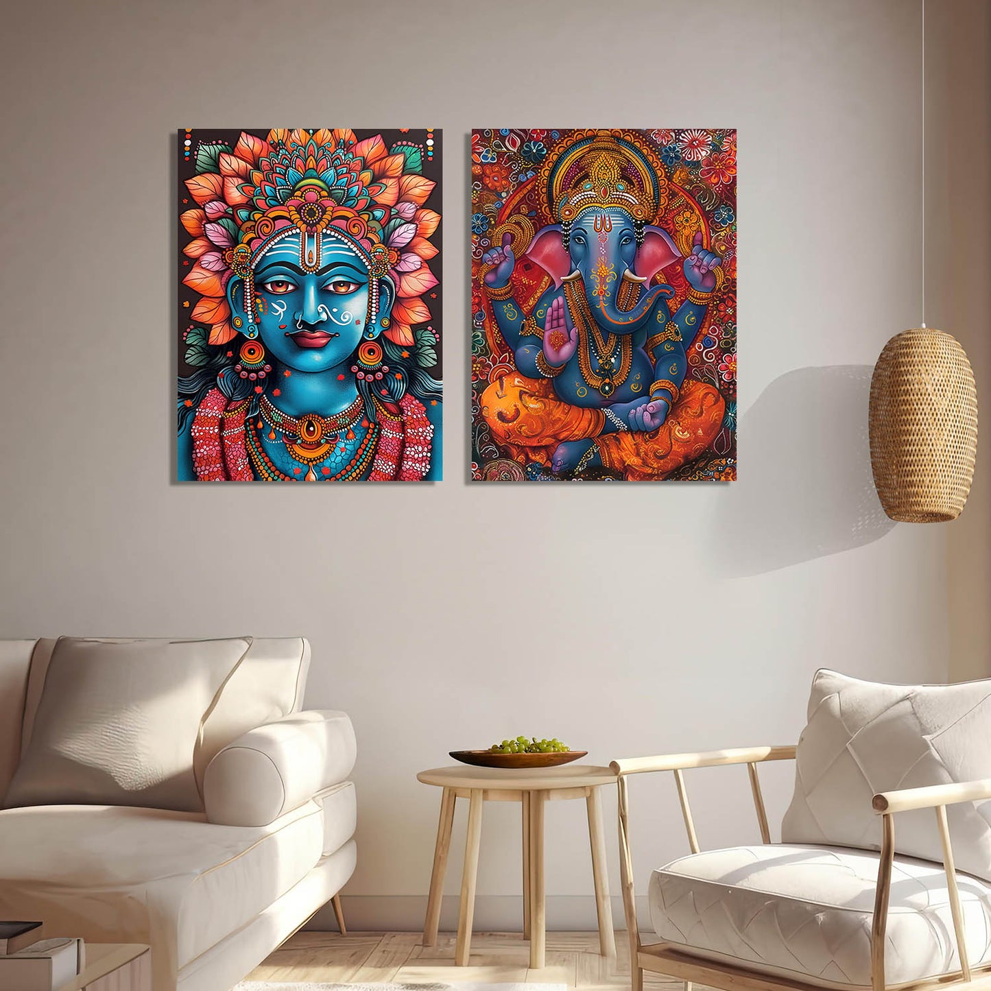 Kerala Mural Art Canvas Prints For Home Decor Wall Decor