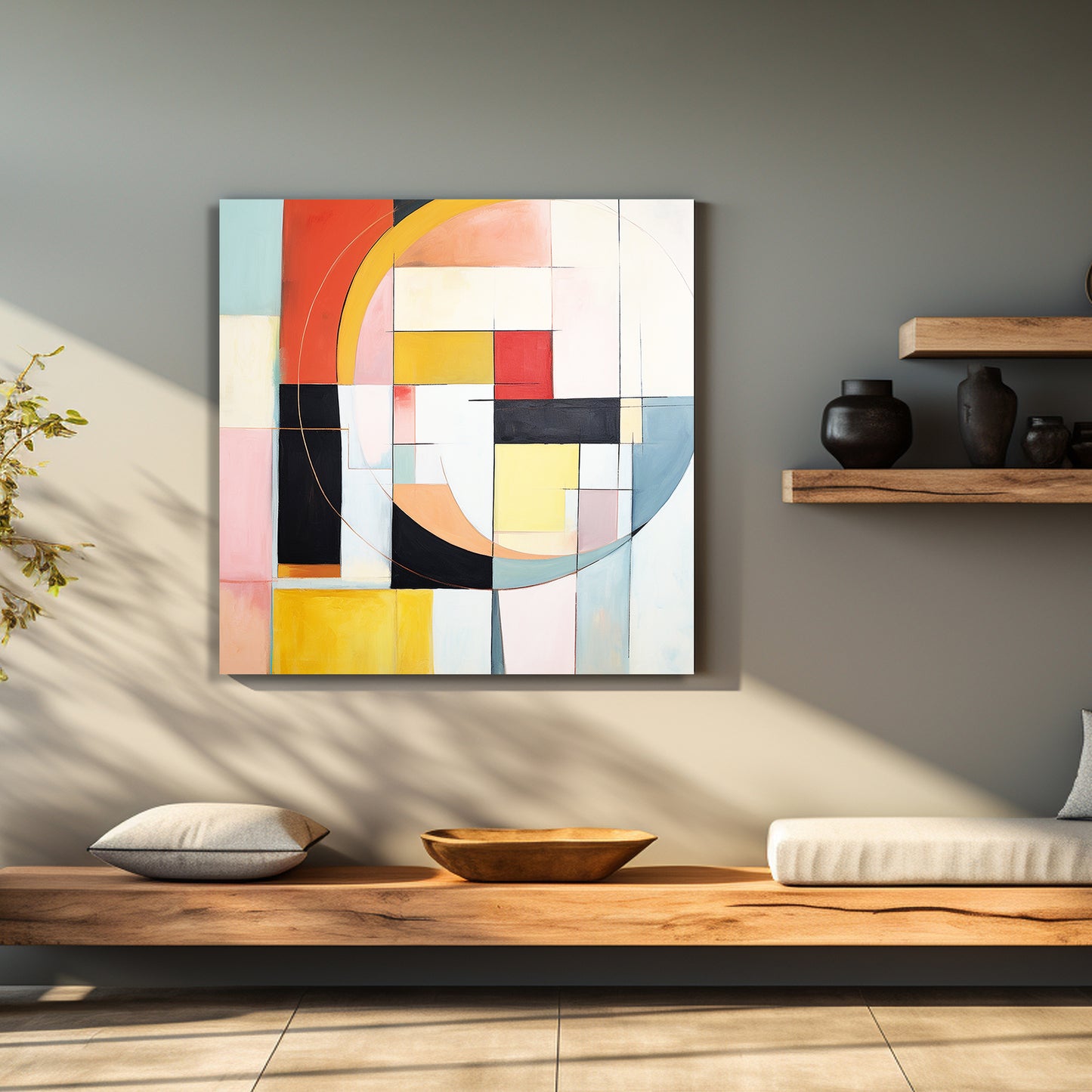 Vibrant Abstract Art Canvas Print for Living Room Bedroom Home and Office Wall Decor