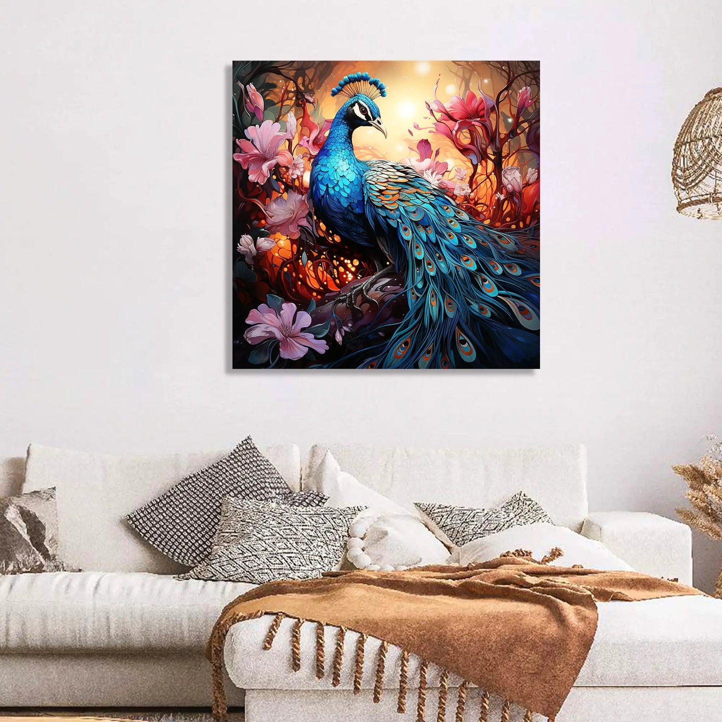 Vibrant Abstract Art Canvas Print for Living Room Bedroom Home and Office Wall Decor