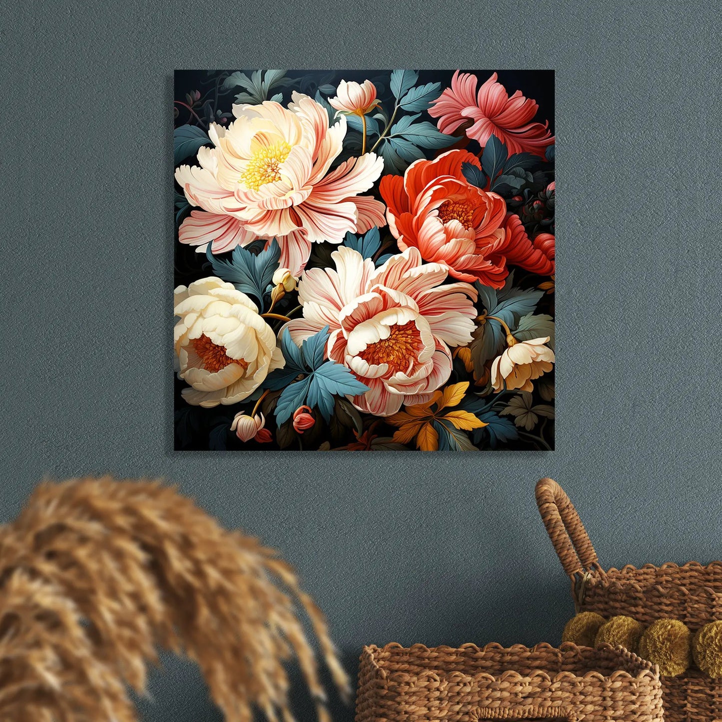 Beautiful Floral Canvas Print for Living Room Bedroom Home and Office Wall Decor