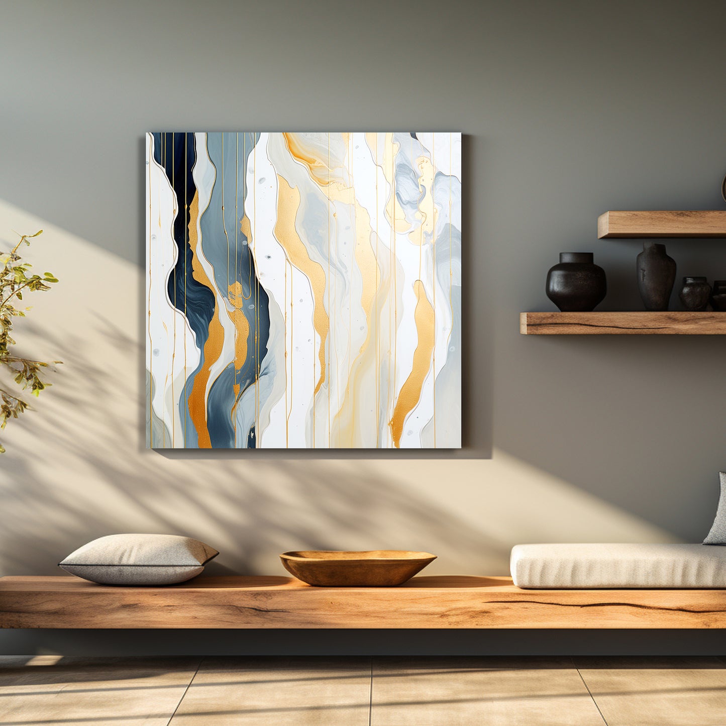 Modern Abstract Art Canvas Print for Living Room Bedroom Home and Office Wall Decor