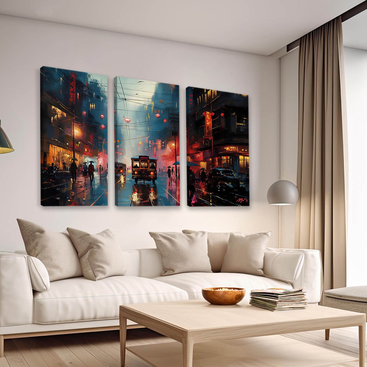 City View Canvas Art Print Set For Home Decor
