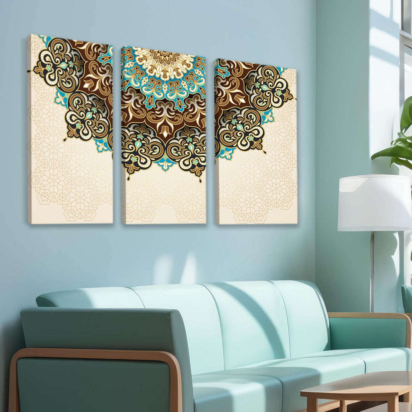 Mandala Wall Canvas Art Print Set For Home Décor