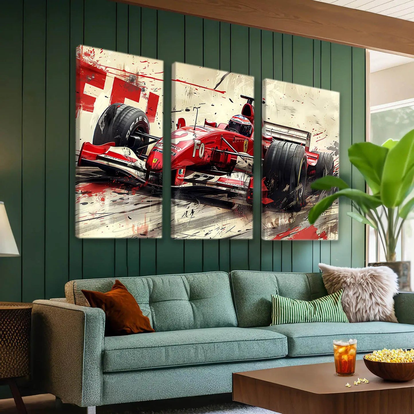 Formula 1 Car Wall Canvas For Home Décor And Living Room