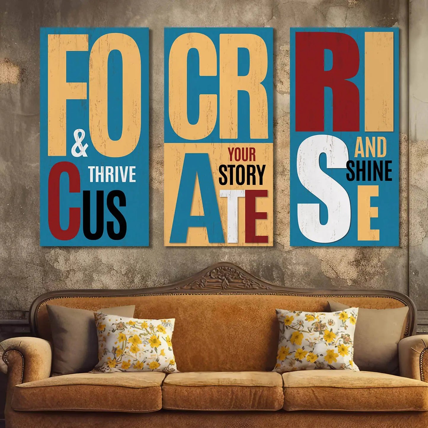 Motivational Quotes Canvas Art Print Wall Print for Living Room Wall Decoration