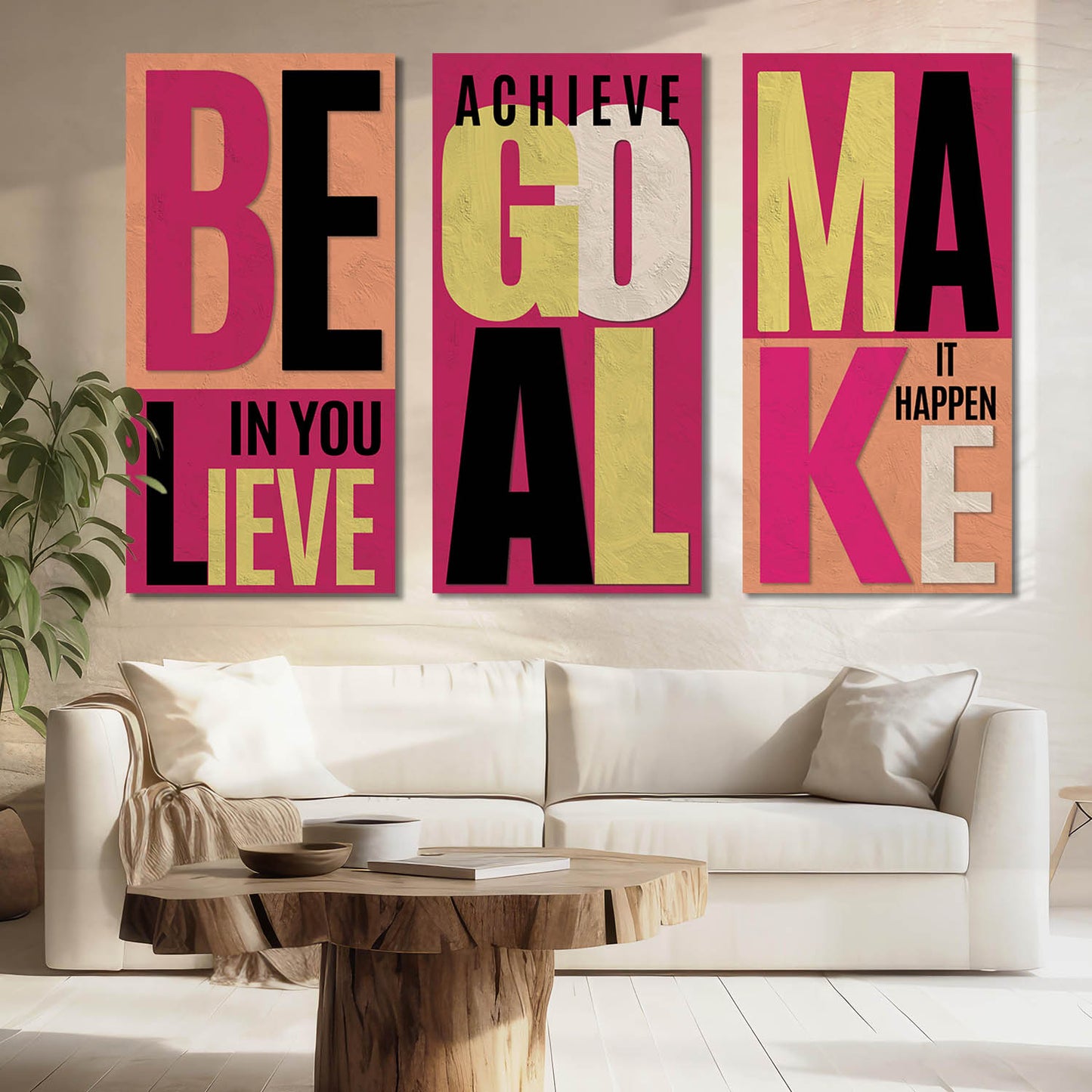 Motivational Quotes Canvas Art Print Wall Print for Living Room Wall Decoration