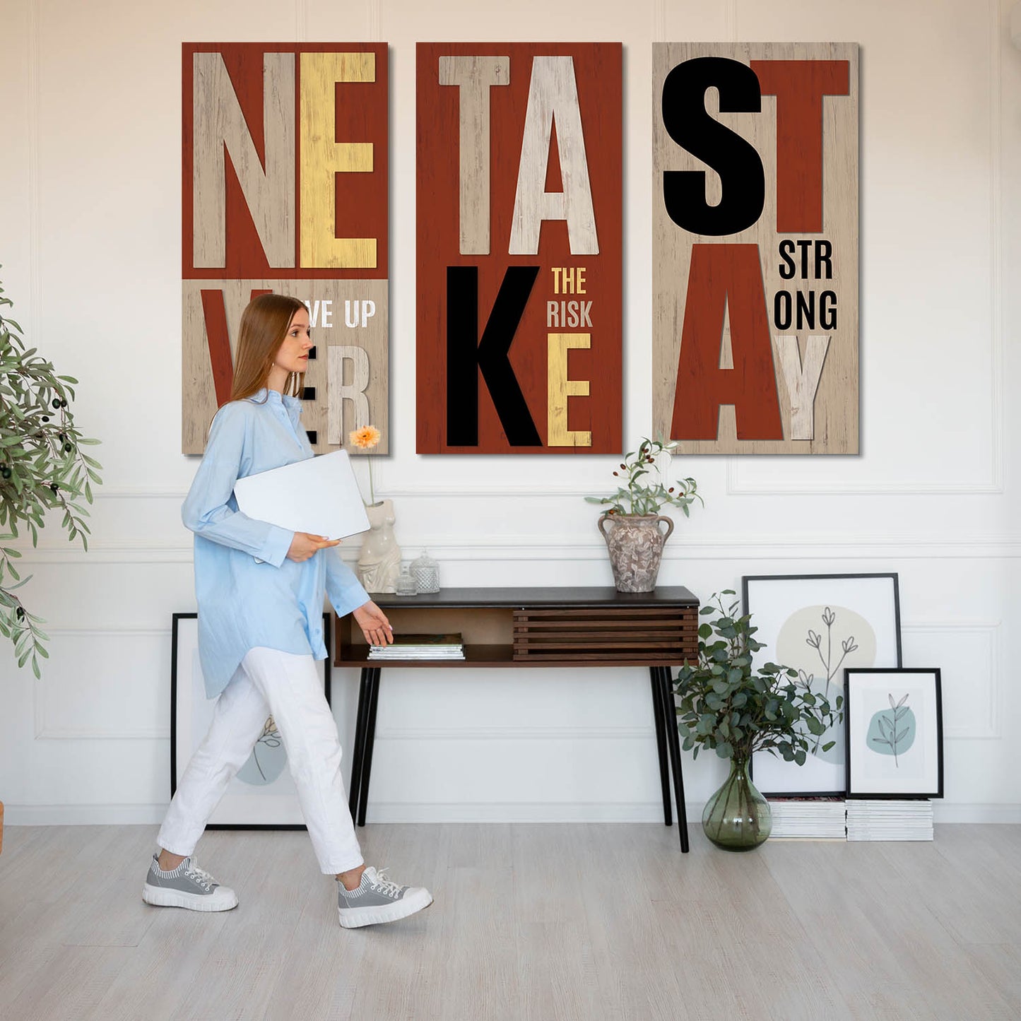 Motivational Quotes Canvas Art Print Wall Print for Living Room Wall Decoration