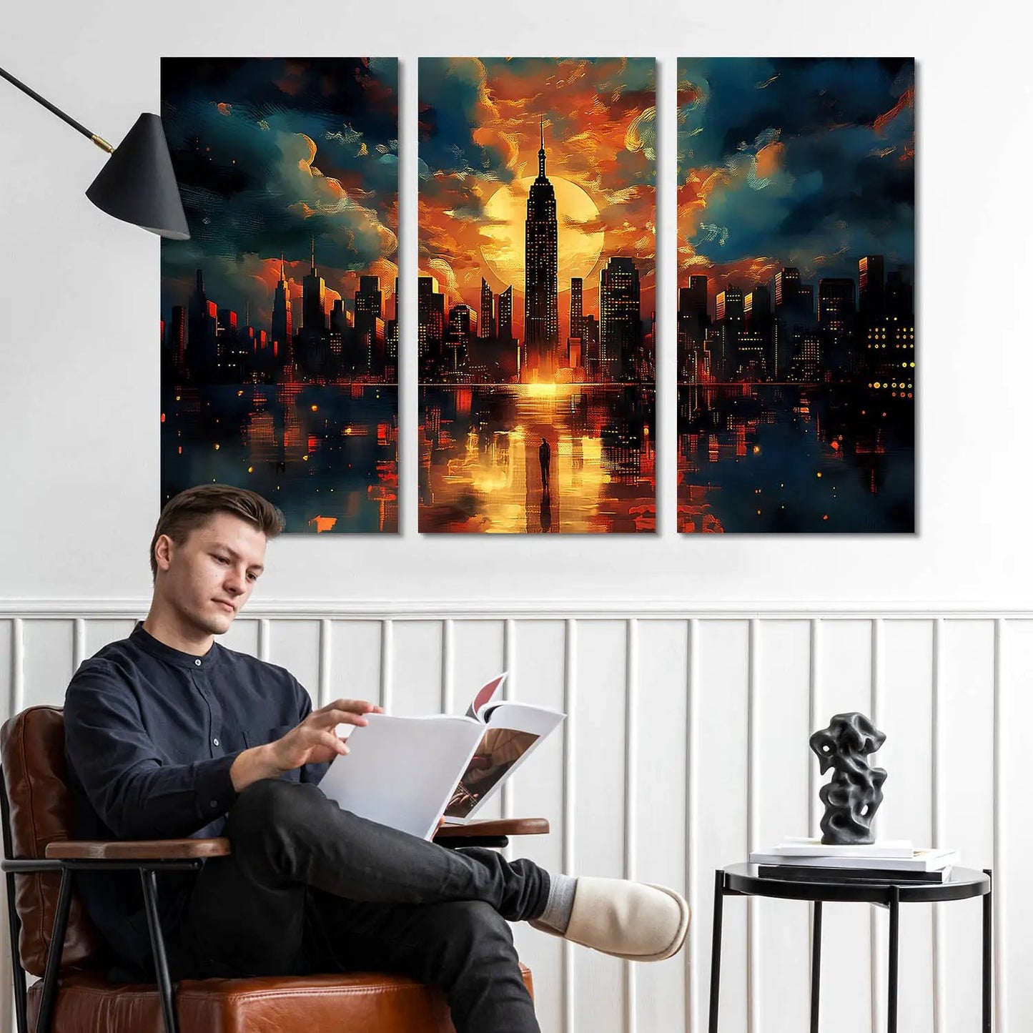 Cityscape Canvas Wall Print for Wall Decoration