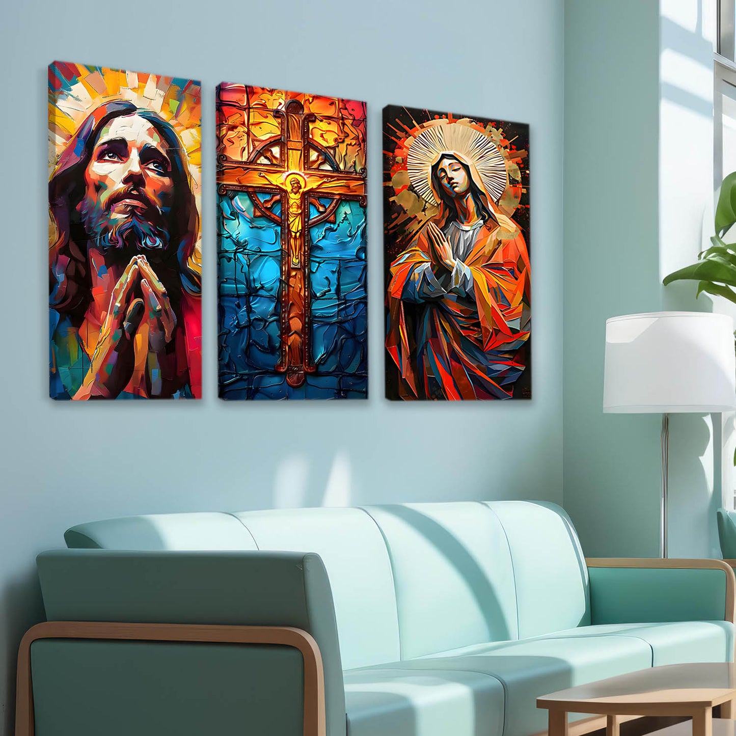 Jesus Wall Art Canvas Art Print Set For Home Décor