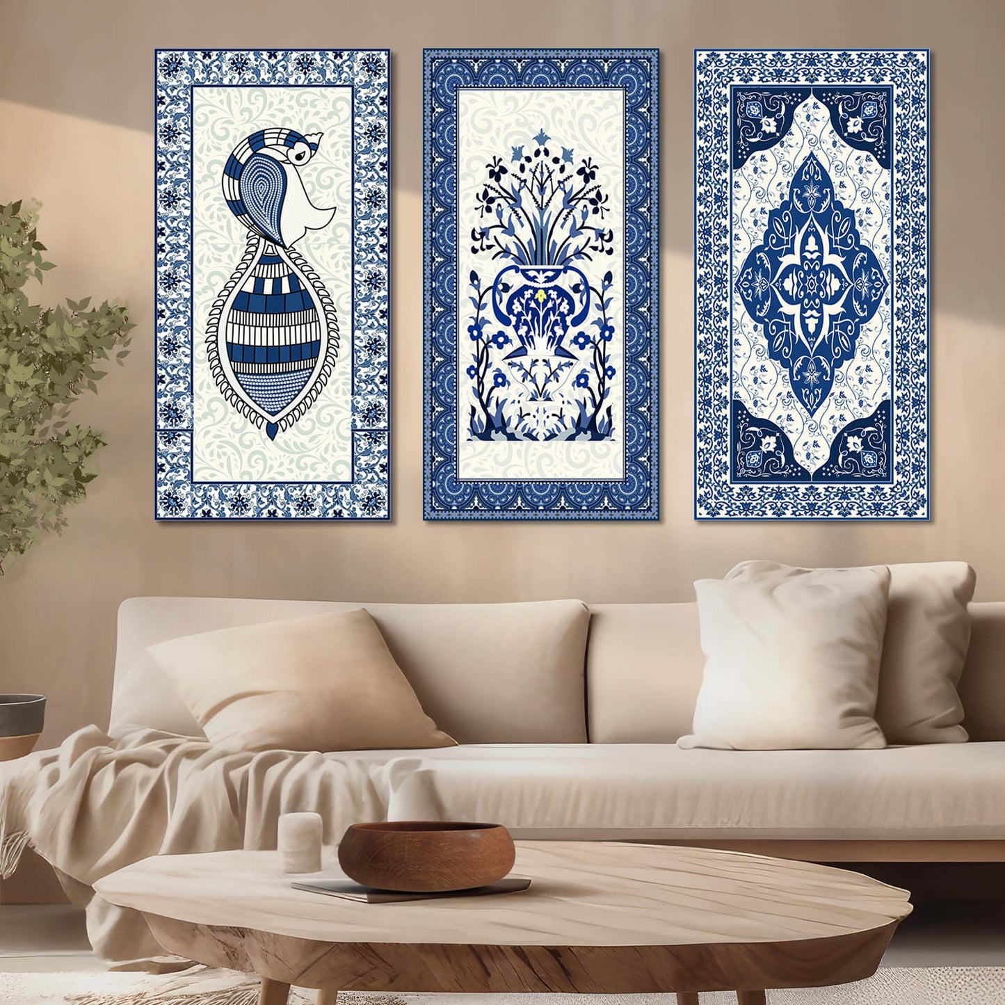 Pattern Wall Art Canvas, Wall Print for Living Room Wall Decoration