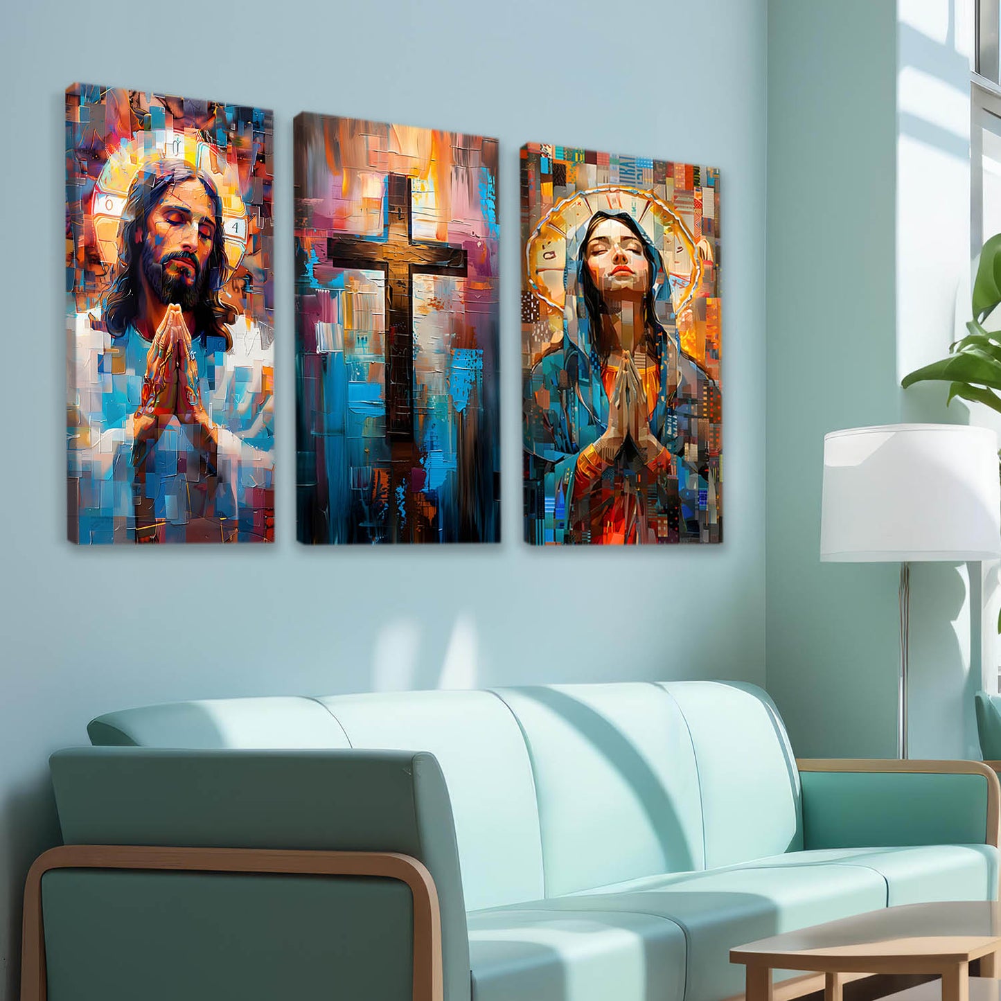 Jesus Wall Art Canvas Art Print Set For Home Décor