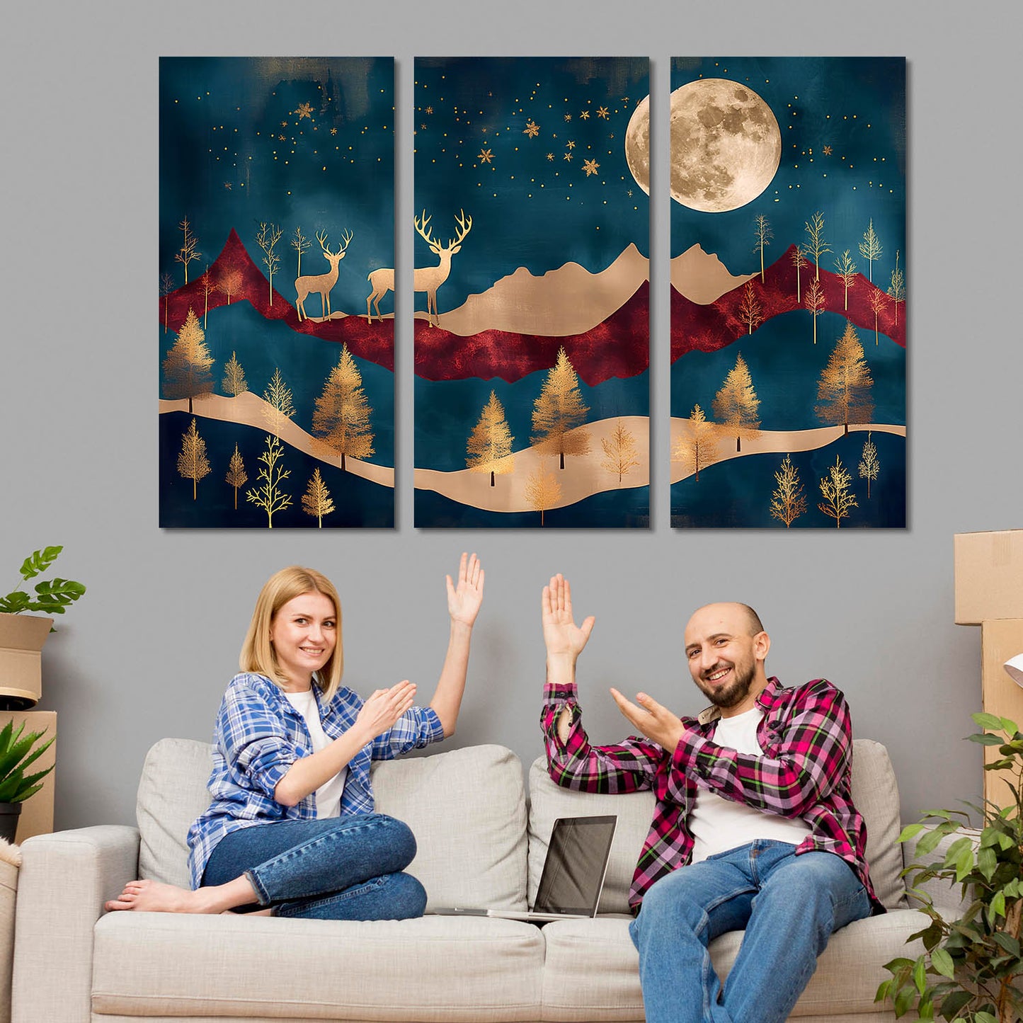 Modern Wall Art Canvas, Wall Print for Living Room Wall Decoration