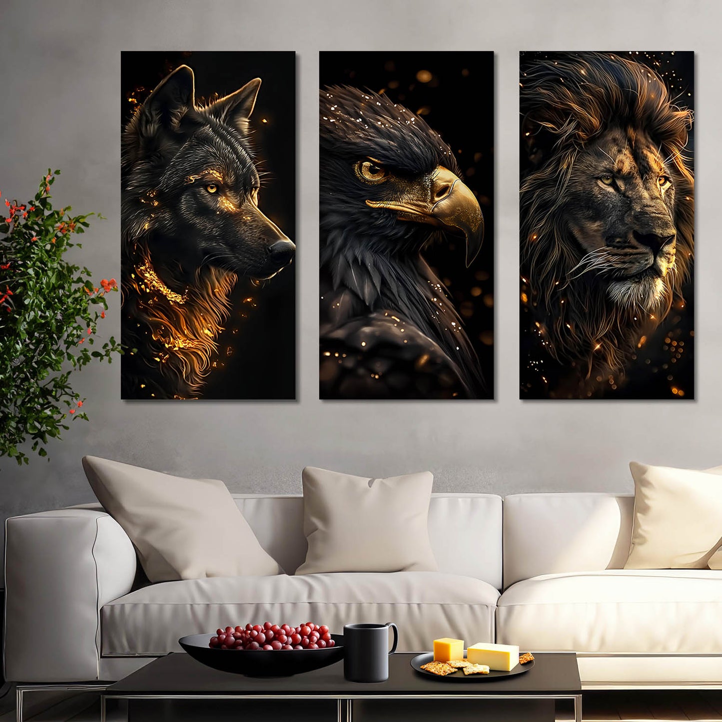 Animal Modern Wall Art Canvas, Wall Print for Living Room Wall Decoration