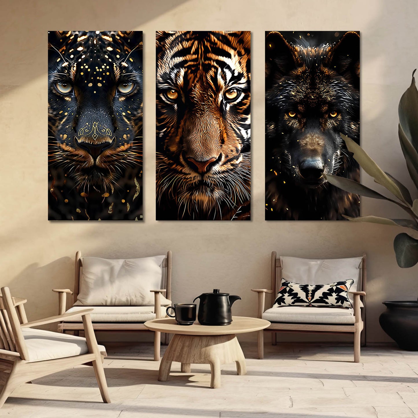 Animal Modern Wall Art Canvas, Wall Print for Living Room Wall Decoration
