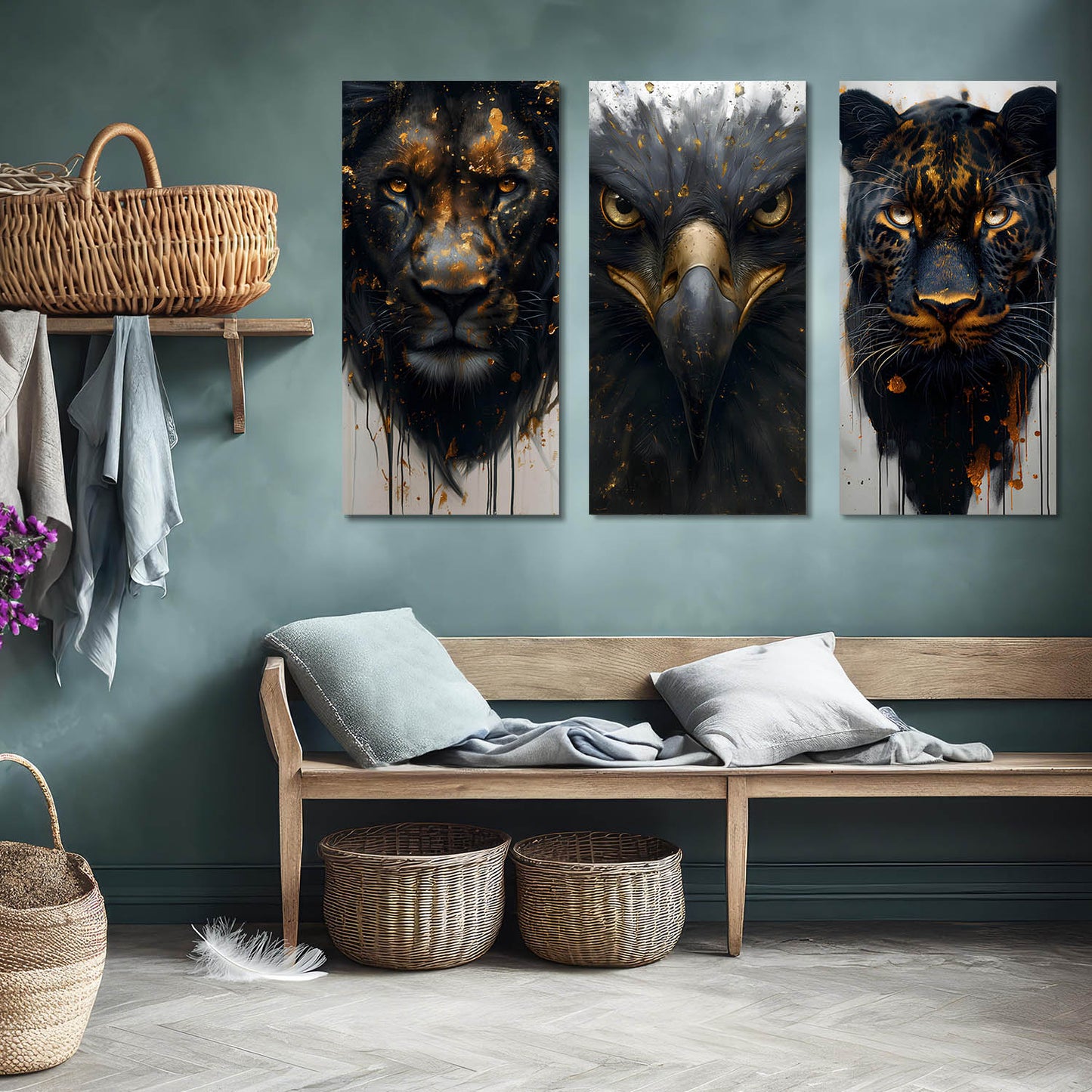 Animal Modern Wall Art Canvas, Wall Print for Living Room Wall Decoration