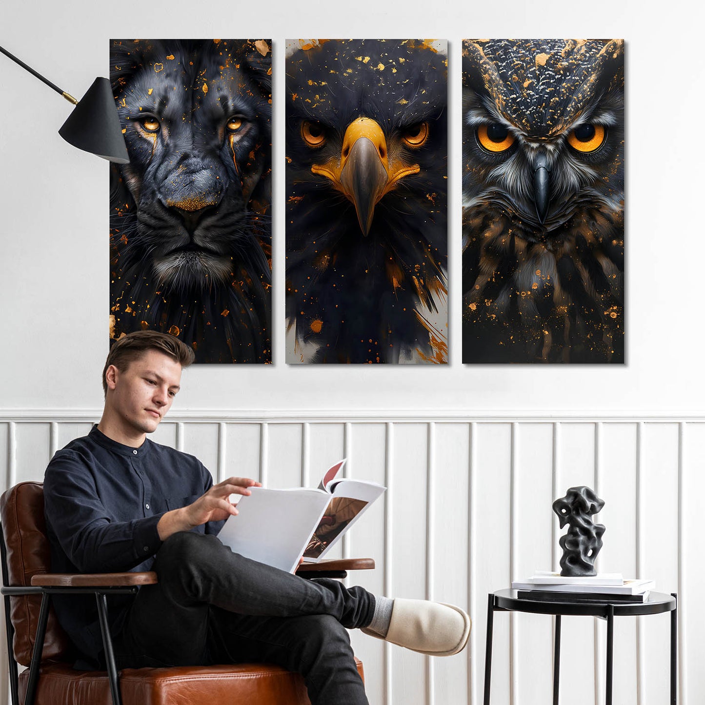 Animal Modern Wall Art Canvas, Wall Print for Living Room Wall Decoration