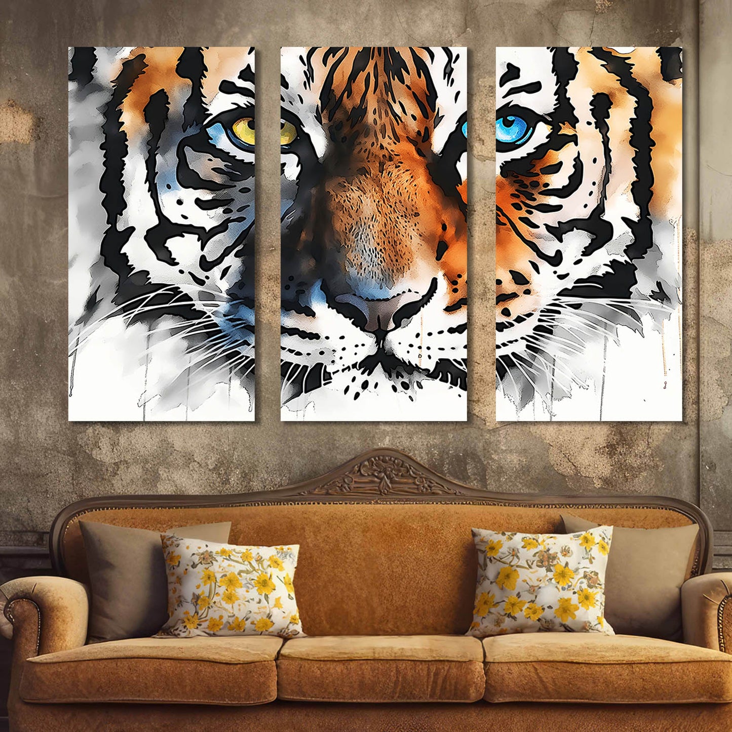 Tiger Wall Art Canvas For Home Decor Office Living Room