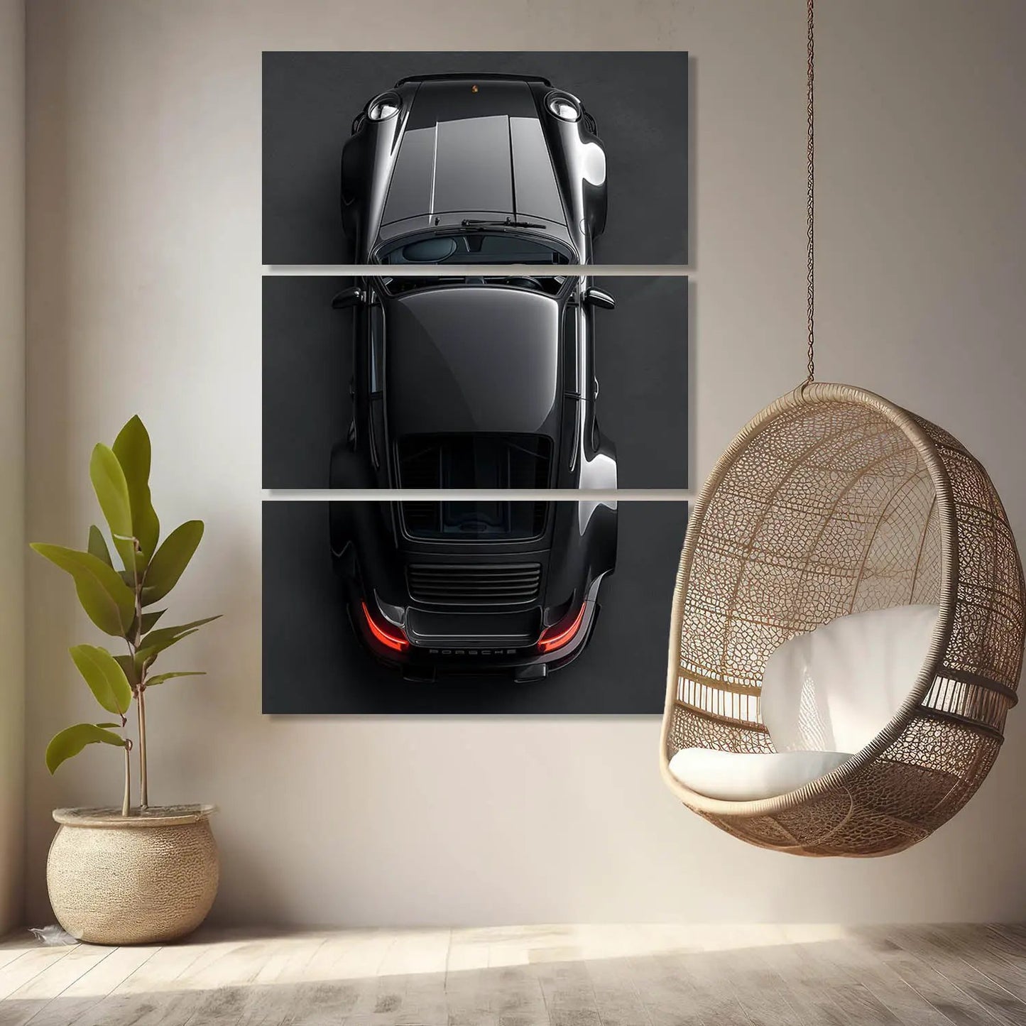 Porsche Car Wall Art Canvas For Home Décor Office Living Room