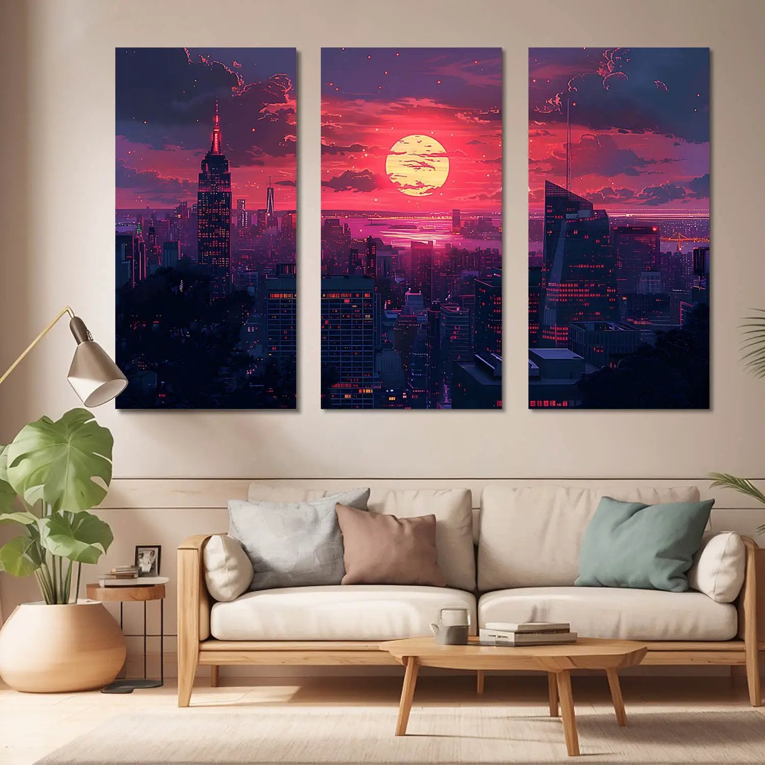 City View Wall Art Canvas Art Set For Home Décor canvas painting wall ...