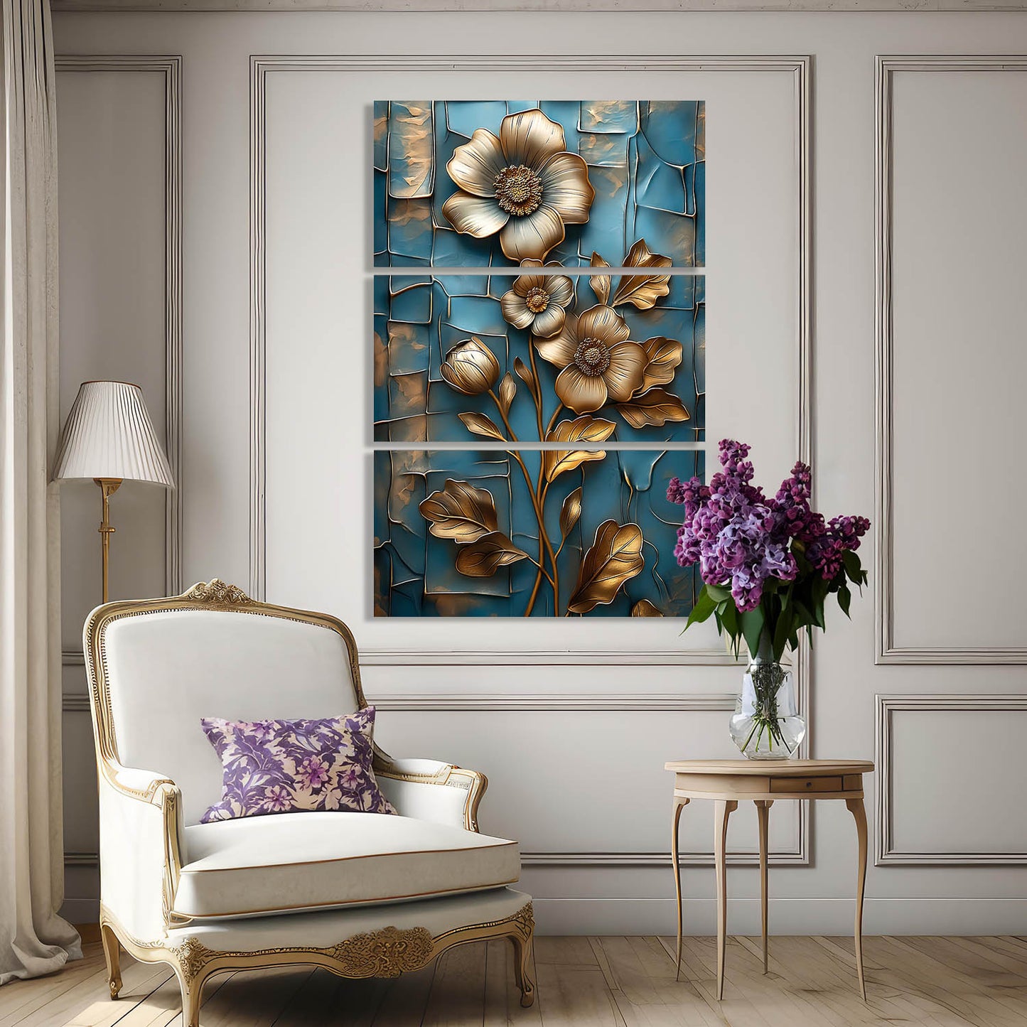 Abstract Floral Wall Art Canvas For Home Décor Office Living Room