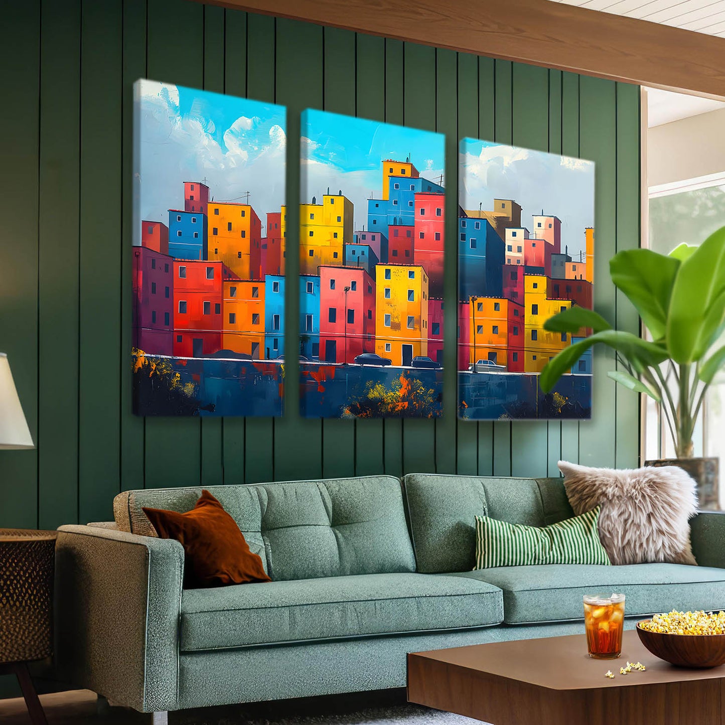 City View Wall Art Canvas Art Print Set For Home Décor