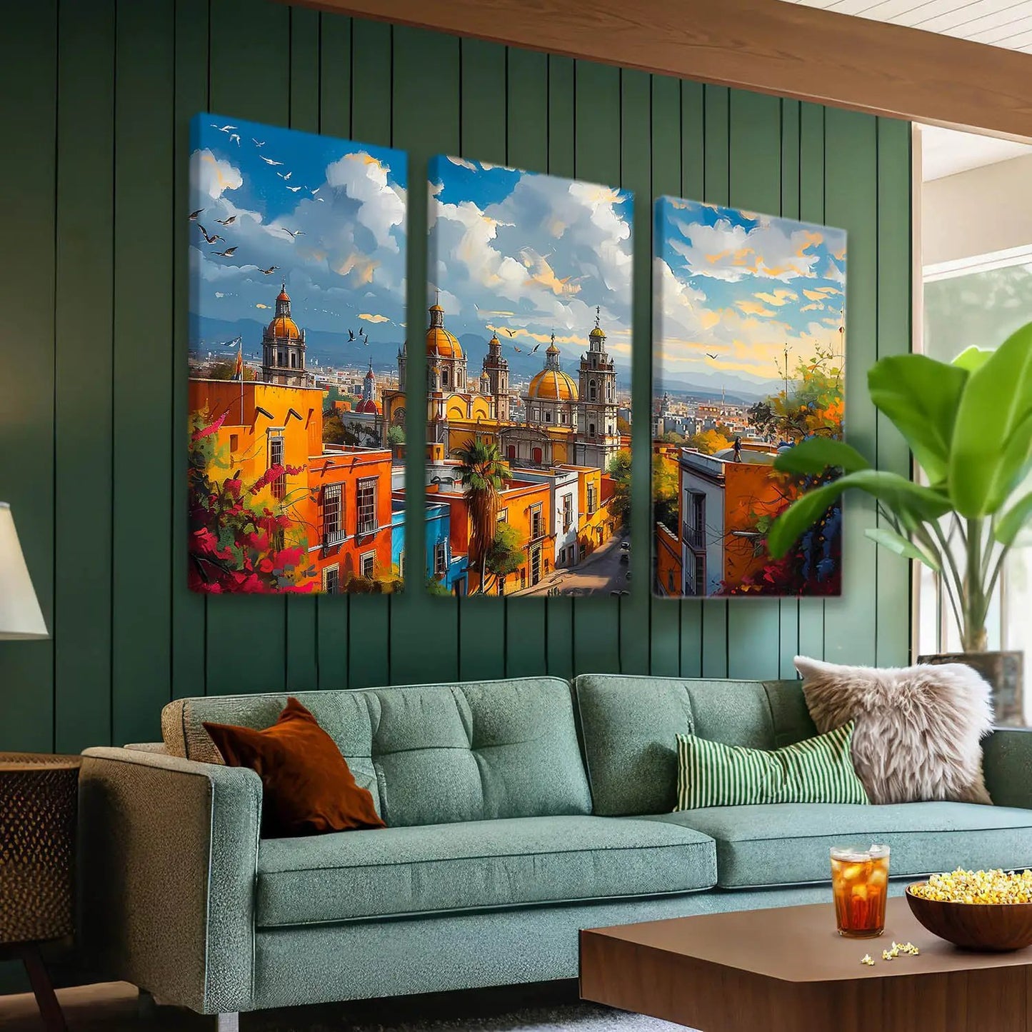 Vibrant City Art Canvas Print For Home Décor And Living Room