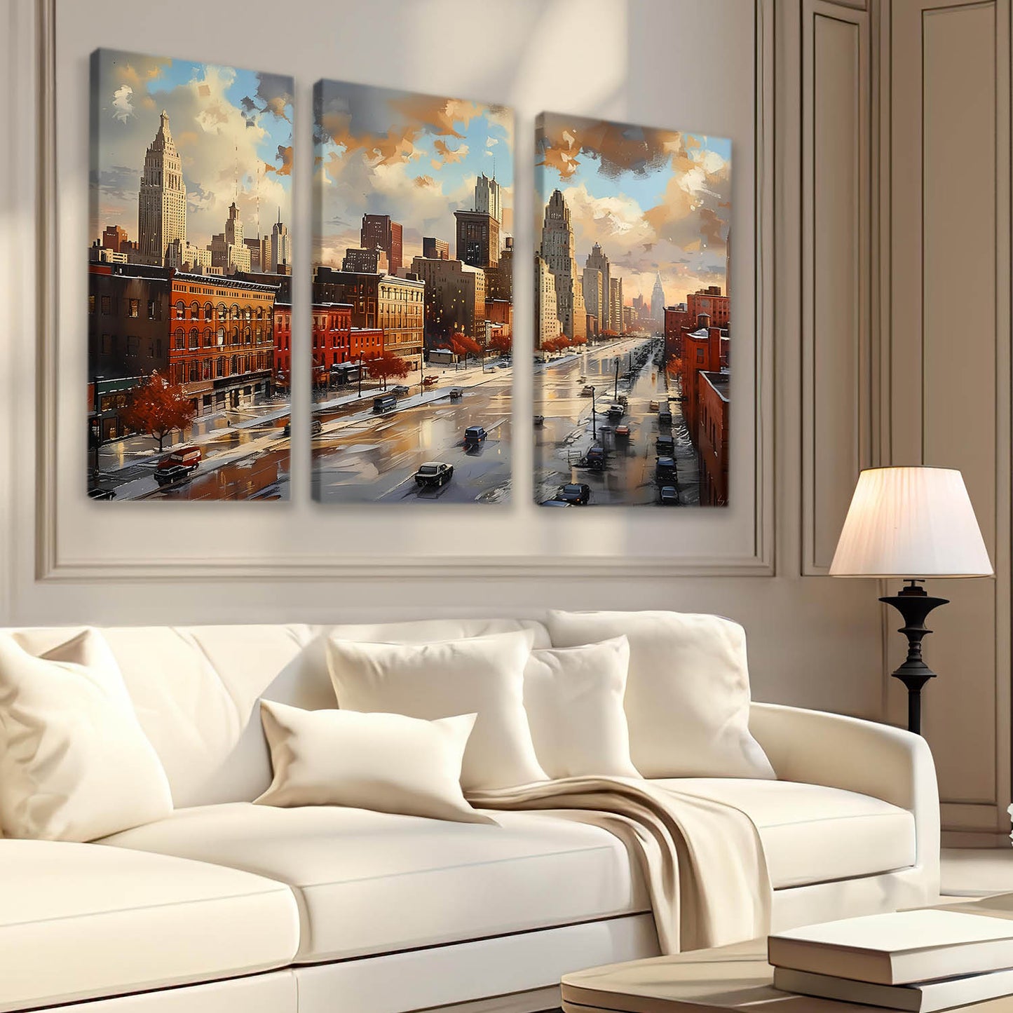 Vibrant Cityscape Canvas Print For Home Décor And Living Room